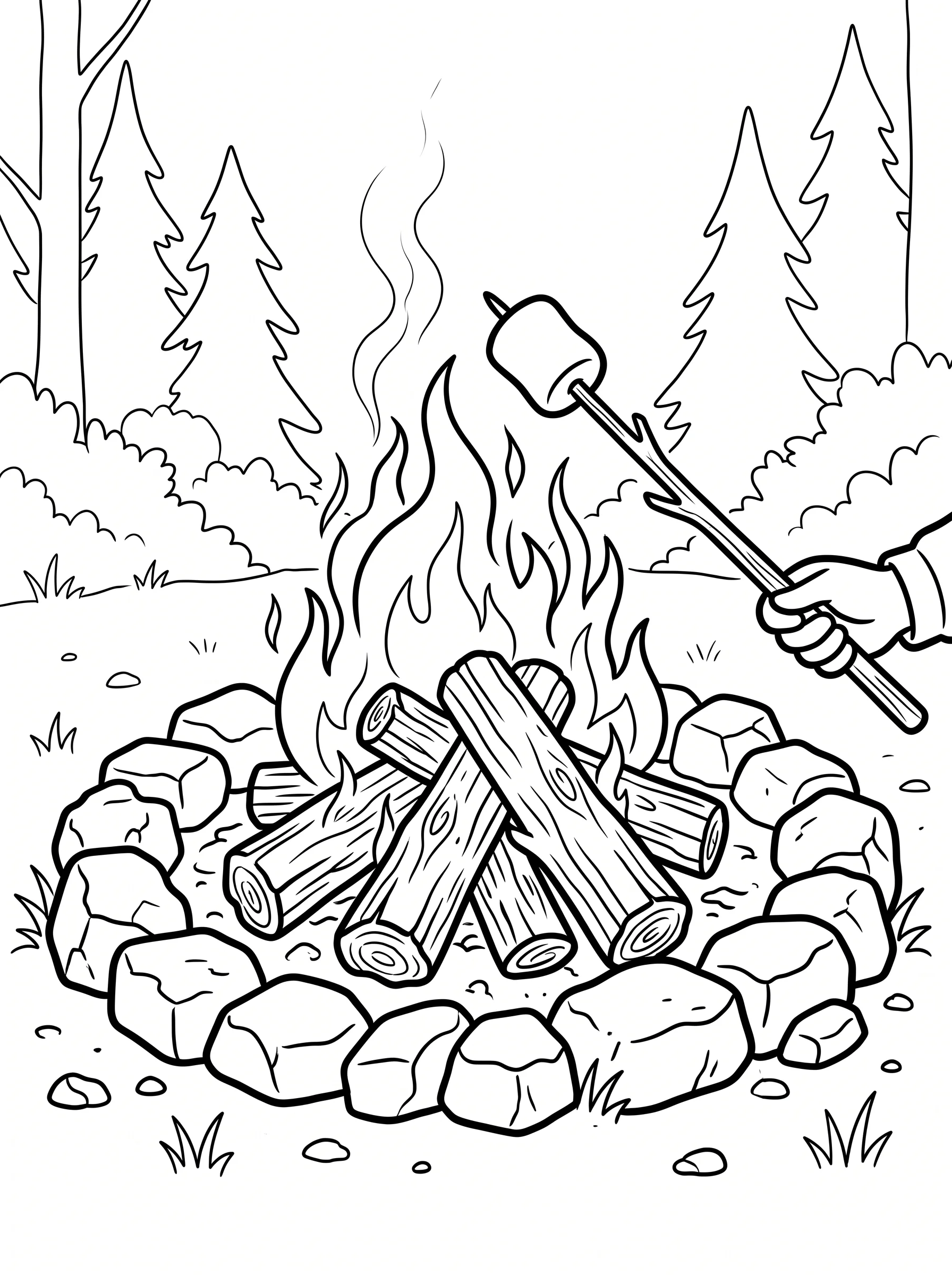 Cozy Campfire and Toasty Marshmallow