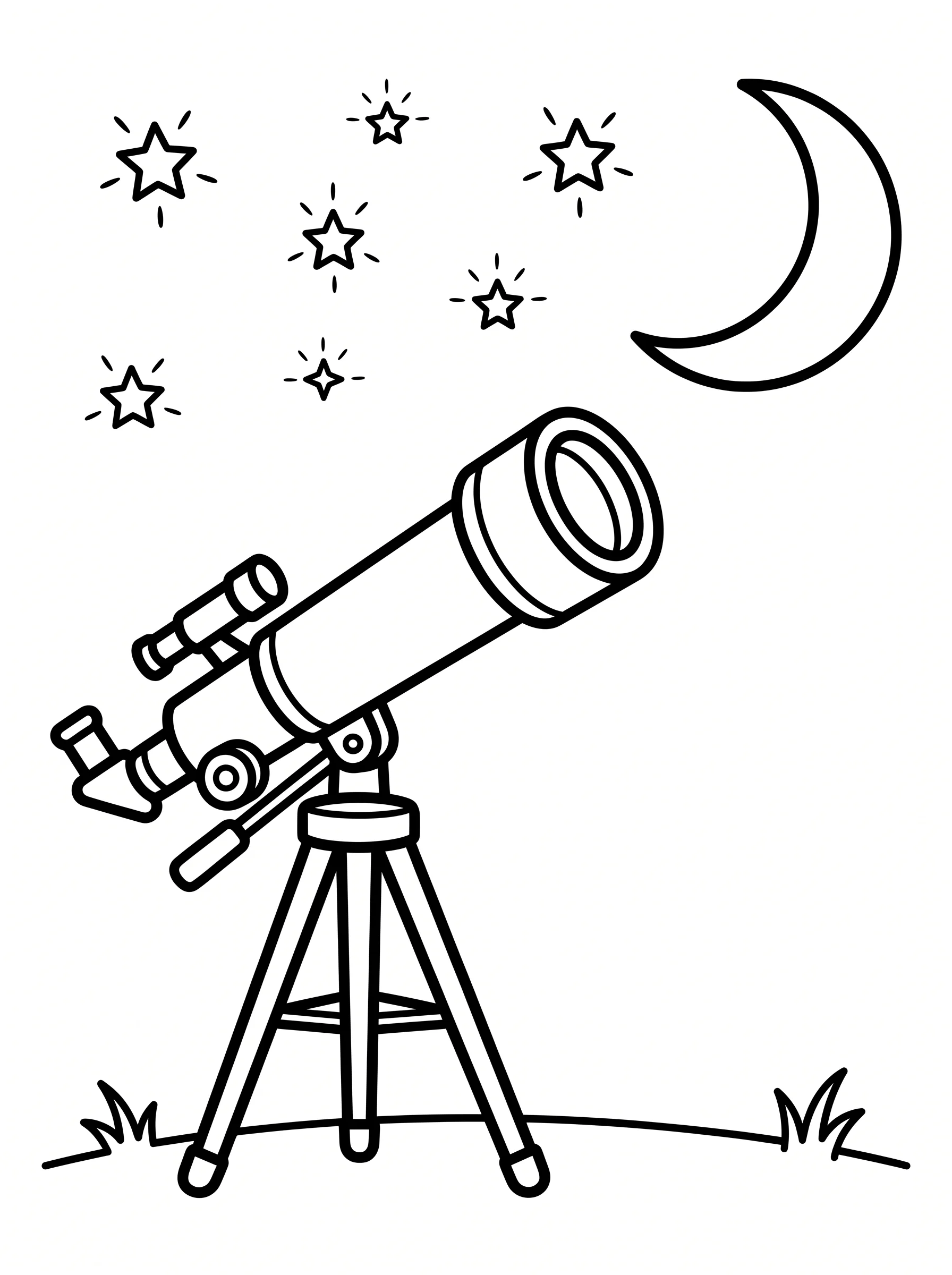Starry Night Telescope View