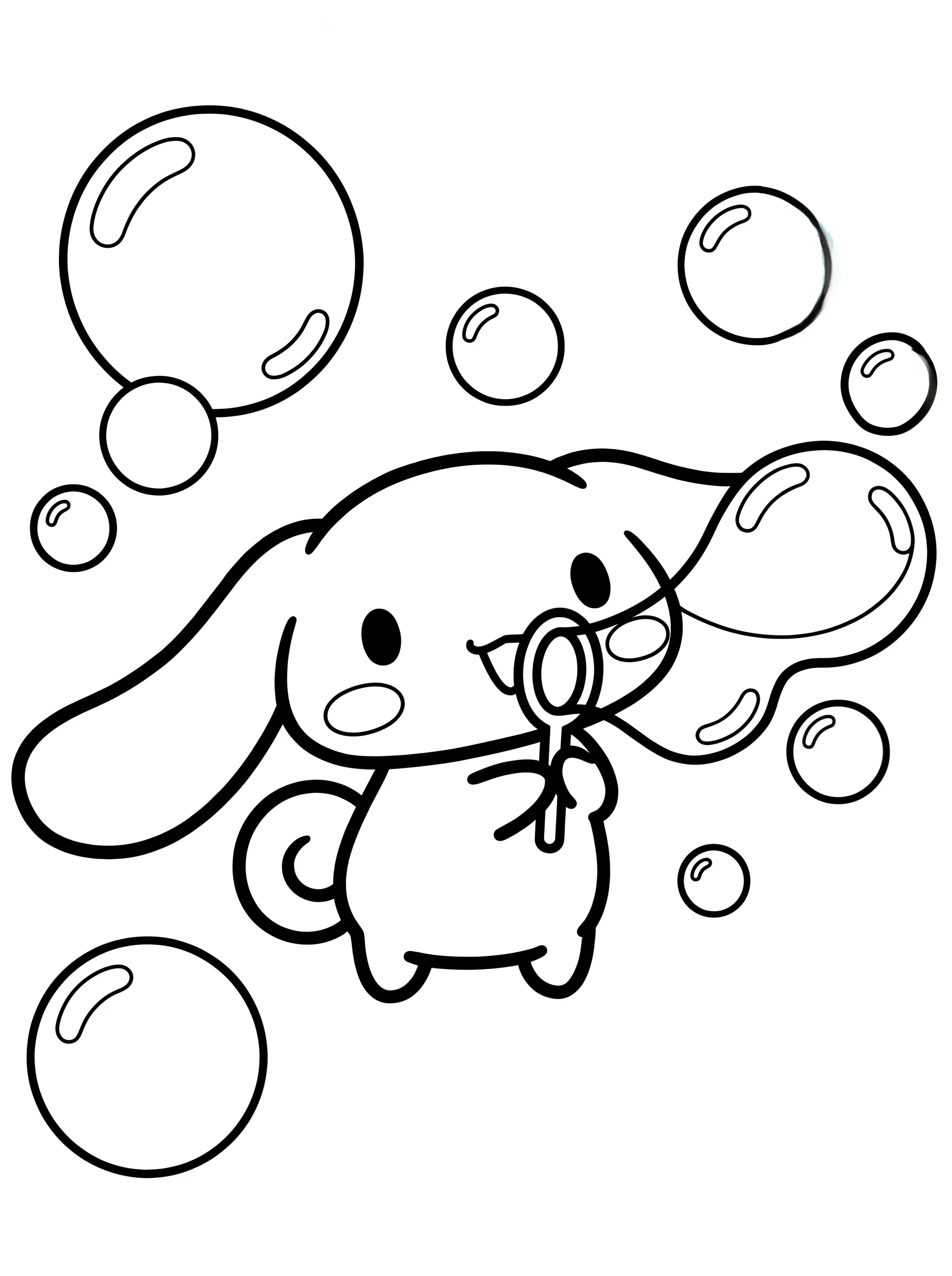 Floating Bubbles from a Magic Wand