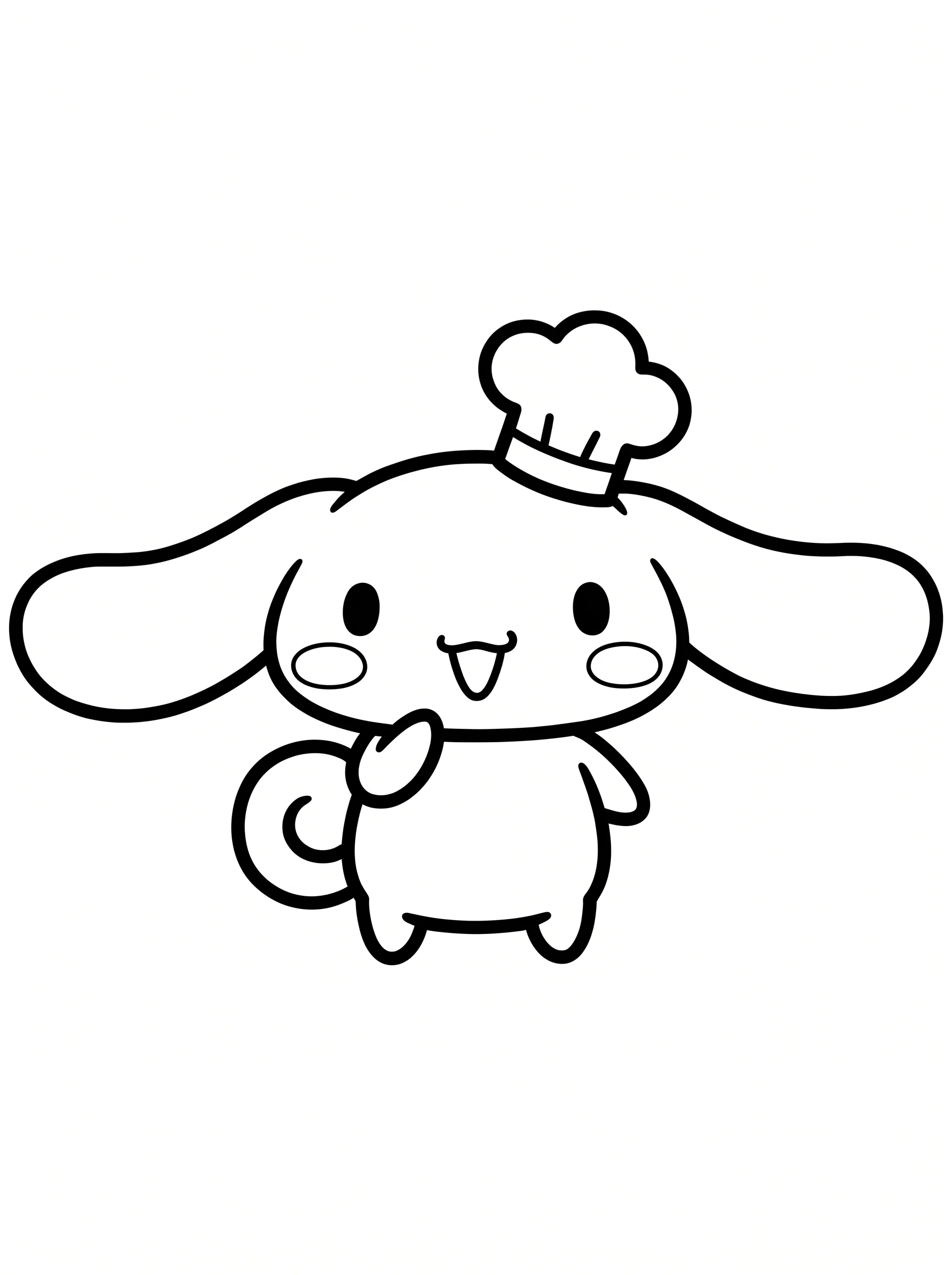 Cinnamoroll Coloring Pages for Little Chefs