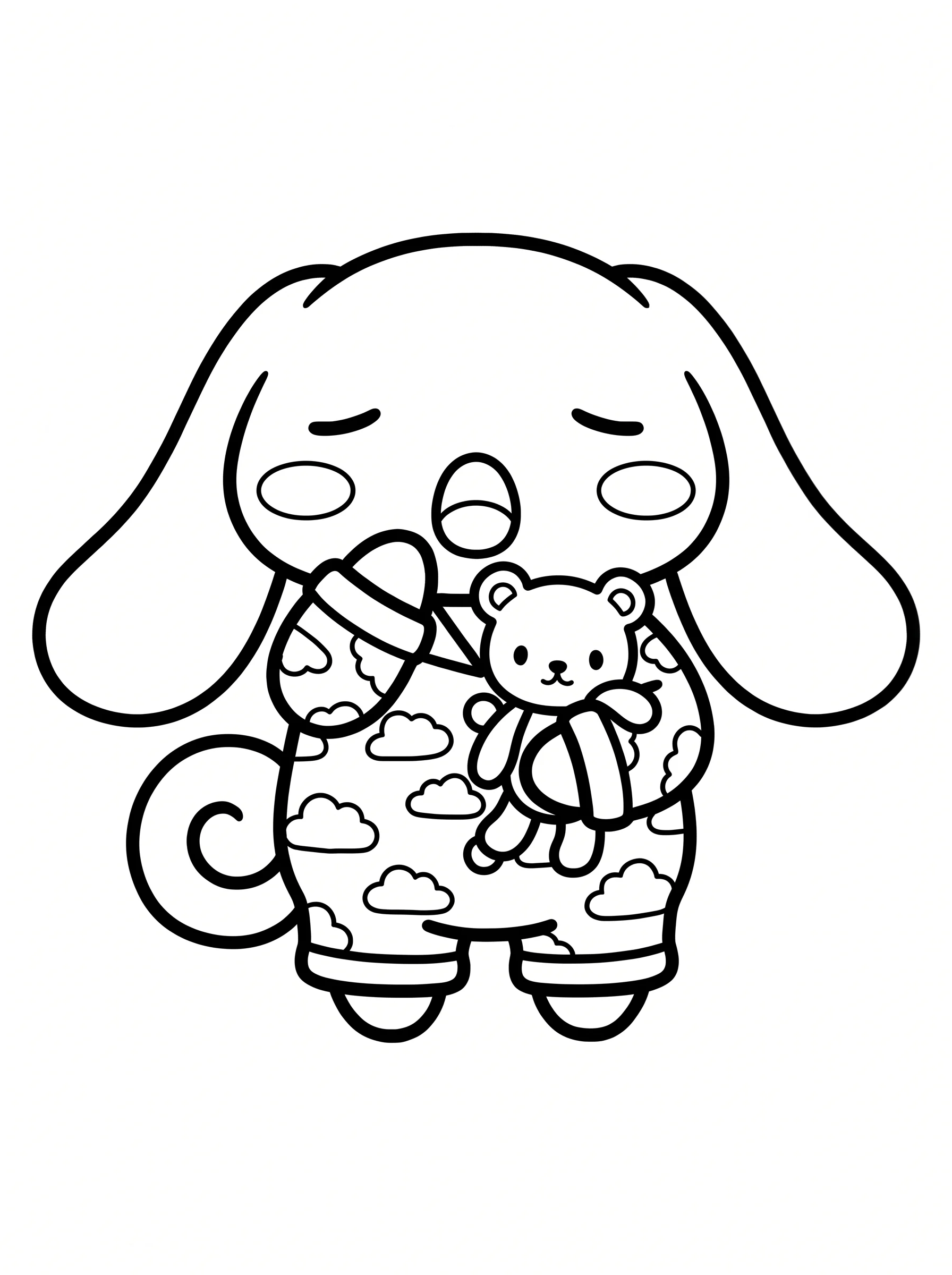 Sleepy Pajamas and a Teddy Bear