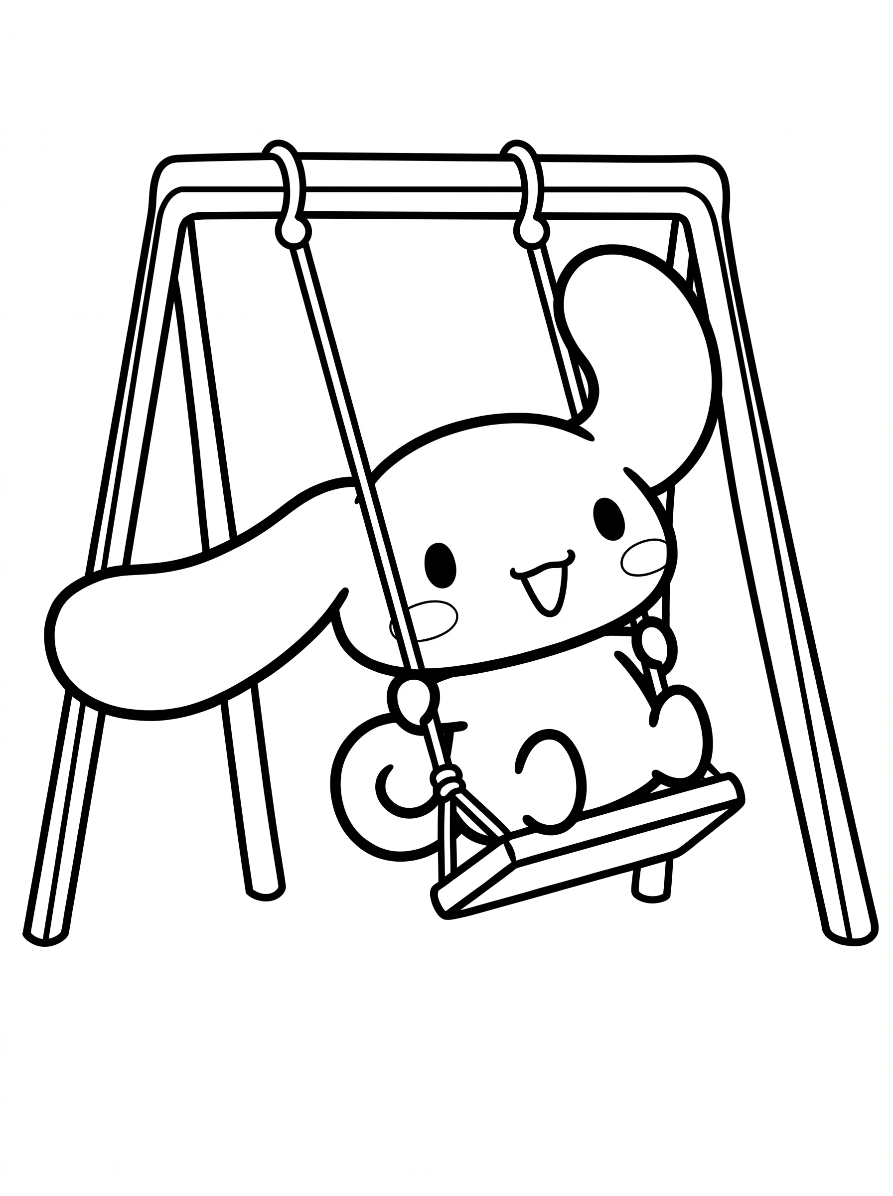 Swinging High on the Playground