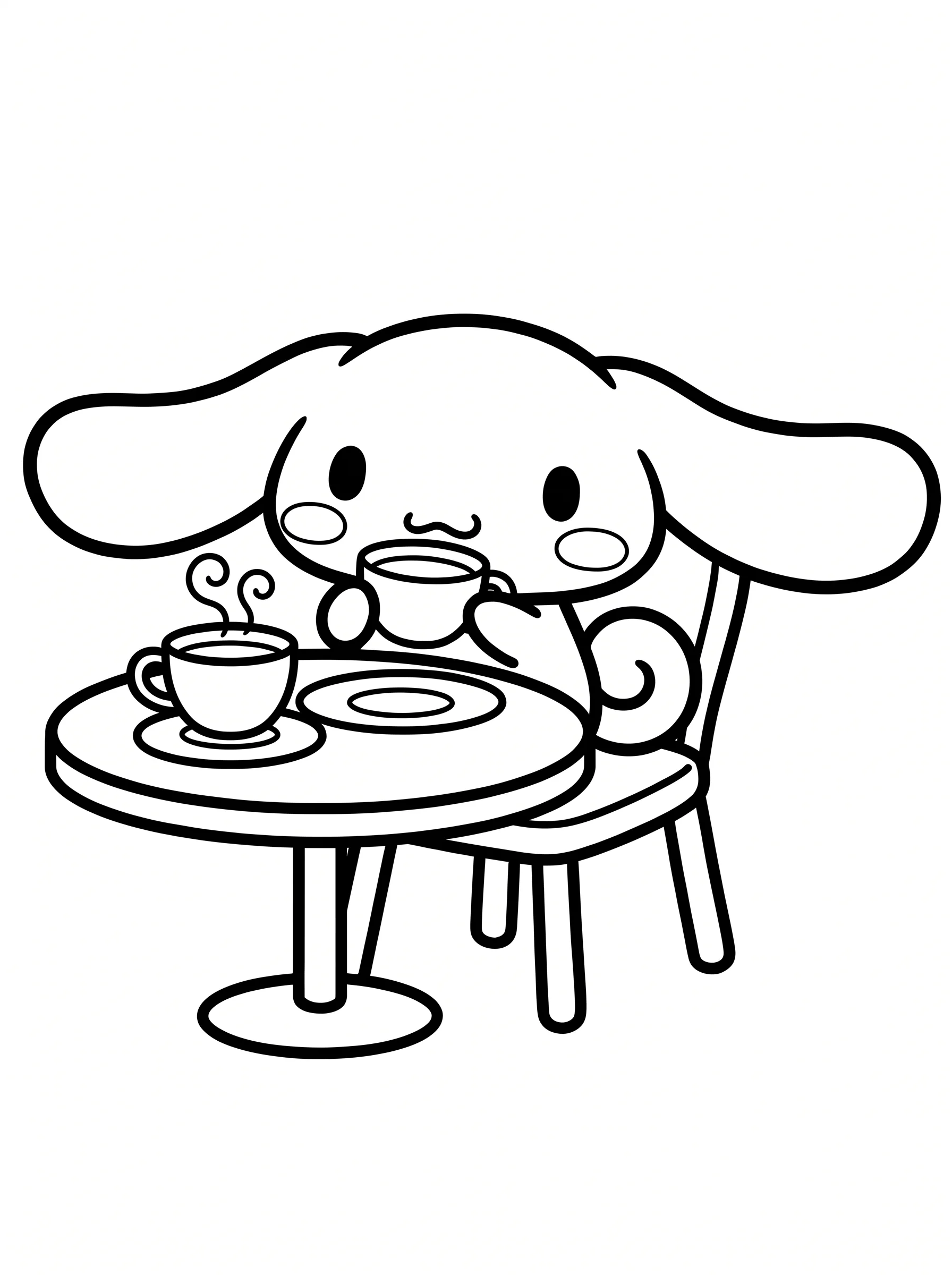 Warm Tea Time at the Cafe