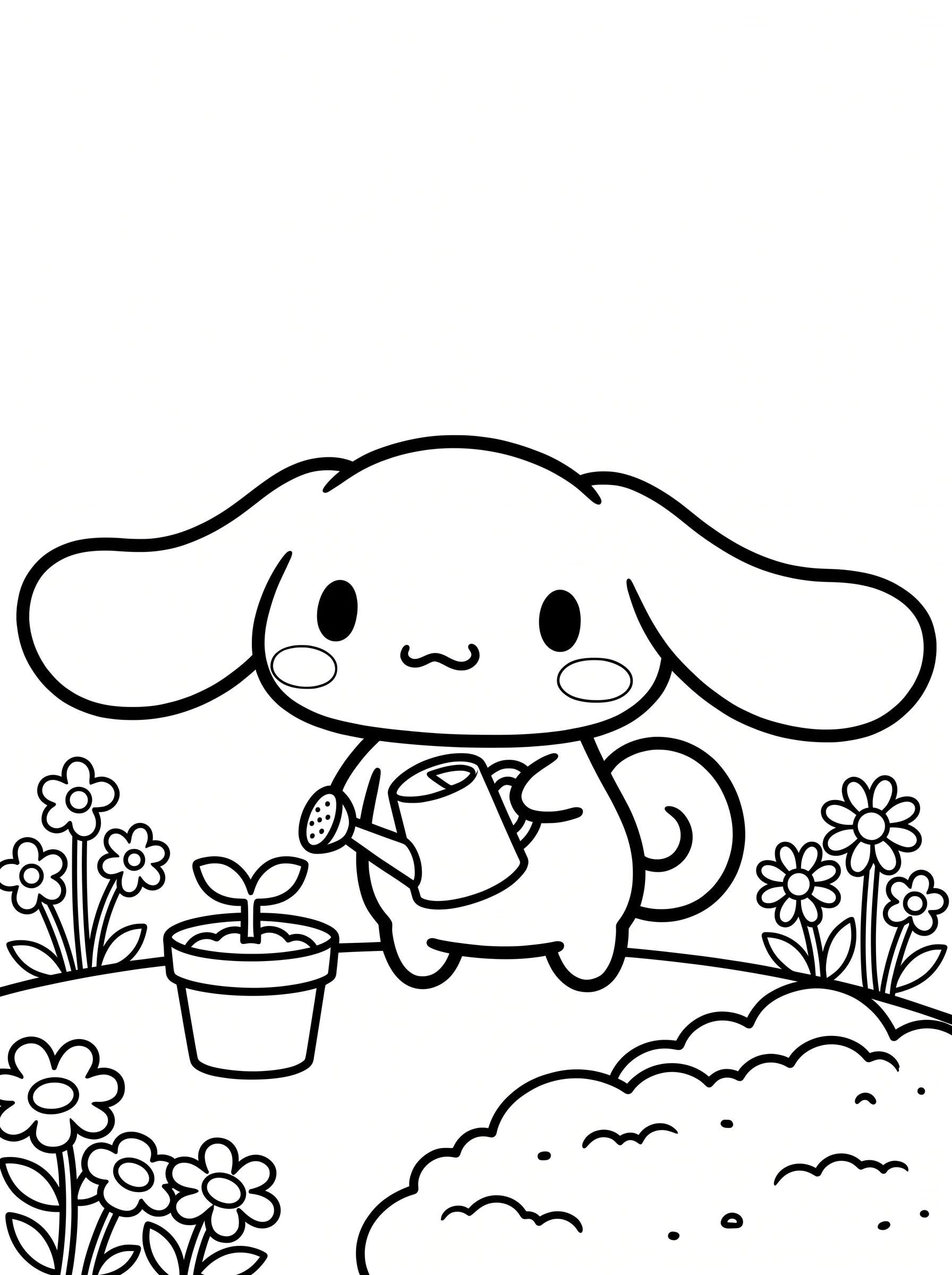 Watering the Tiny Garden Sprout
