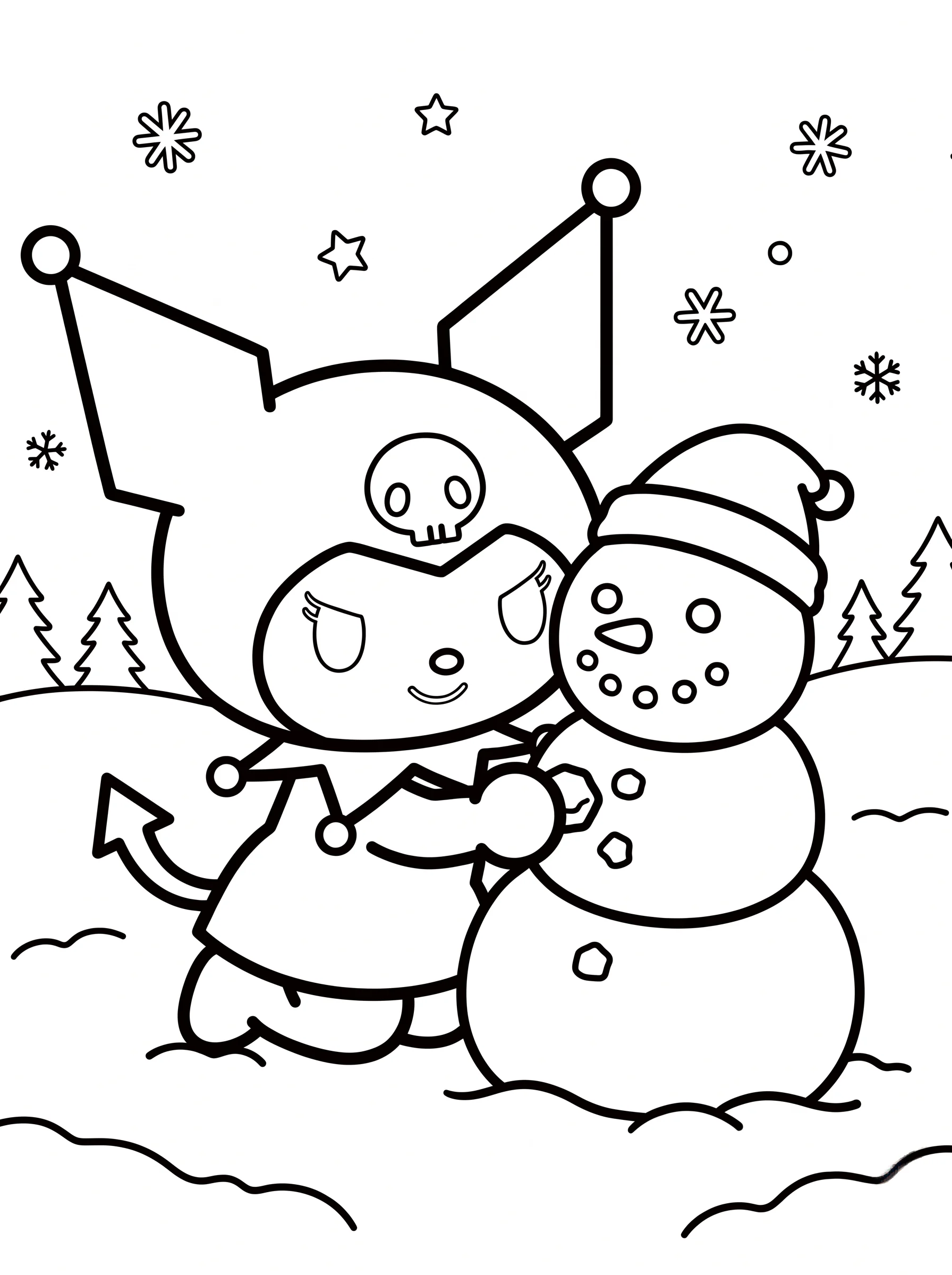 Building a Snowman in the Winter