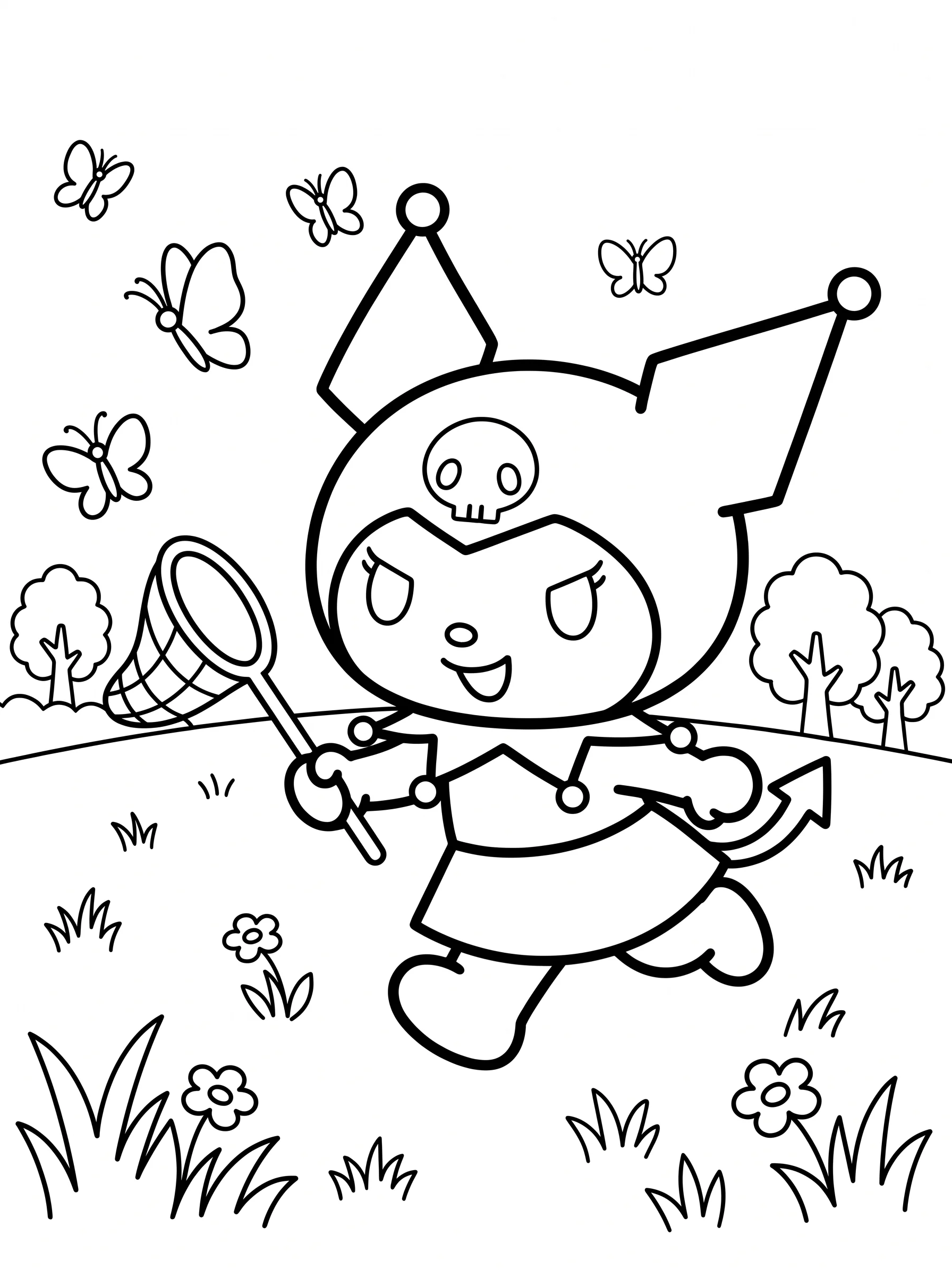 Chasing Butterflies in a Field