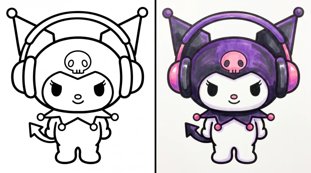 Kuromi Coloring Pages Coloring Page