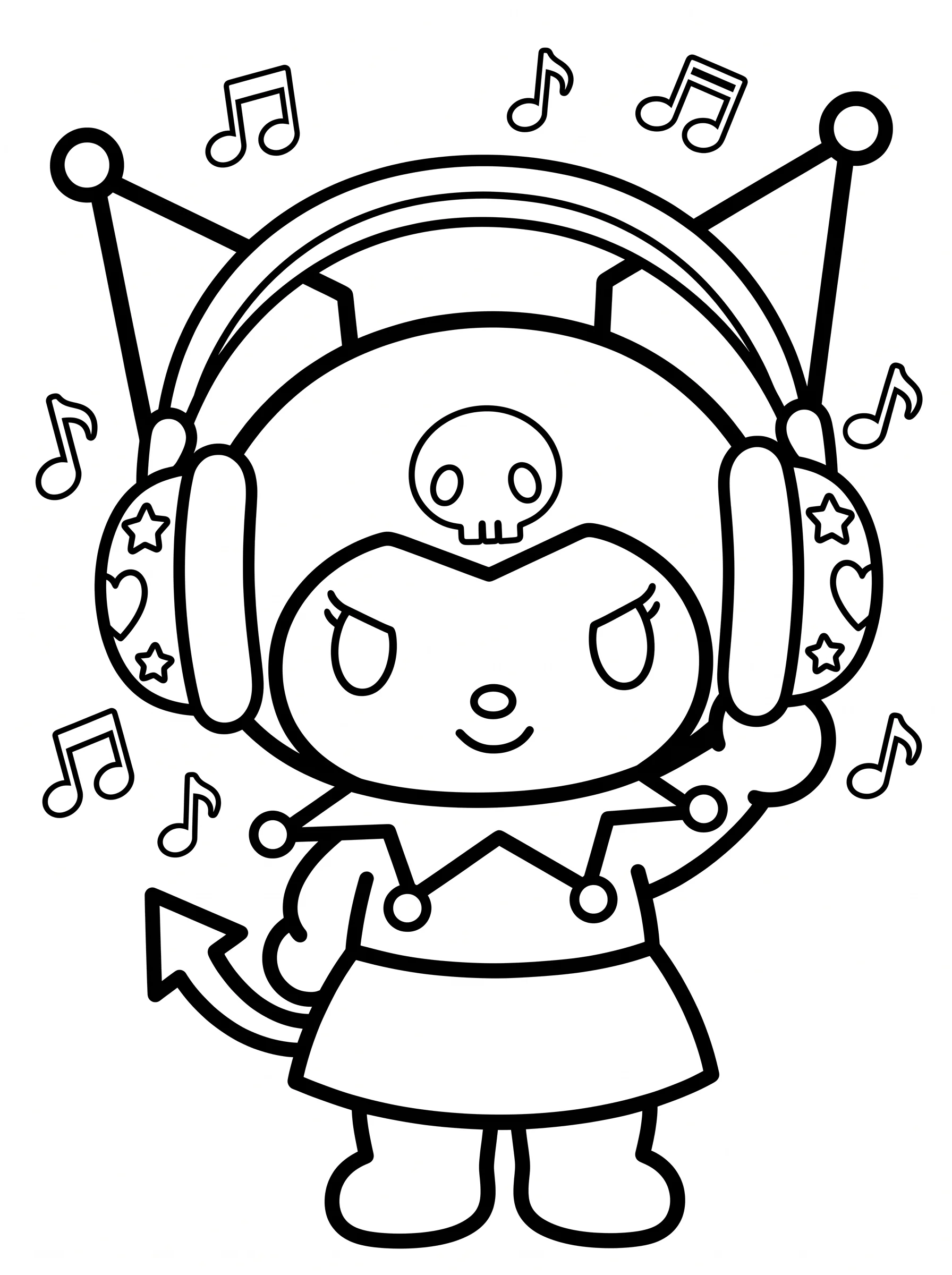 Listening to Tunes with Big Headphones