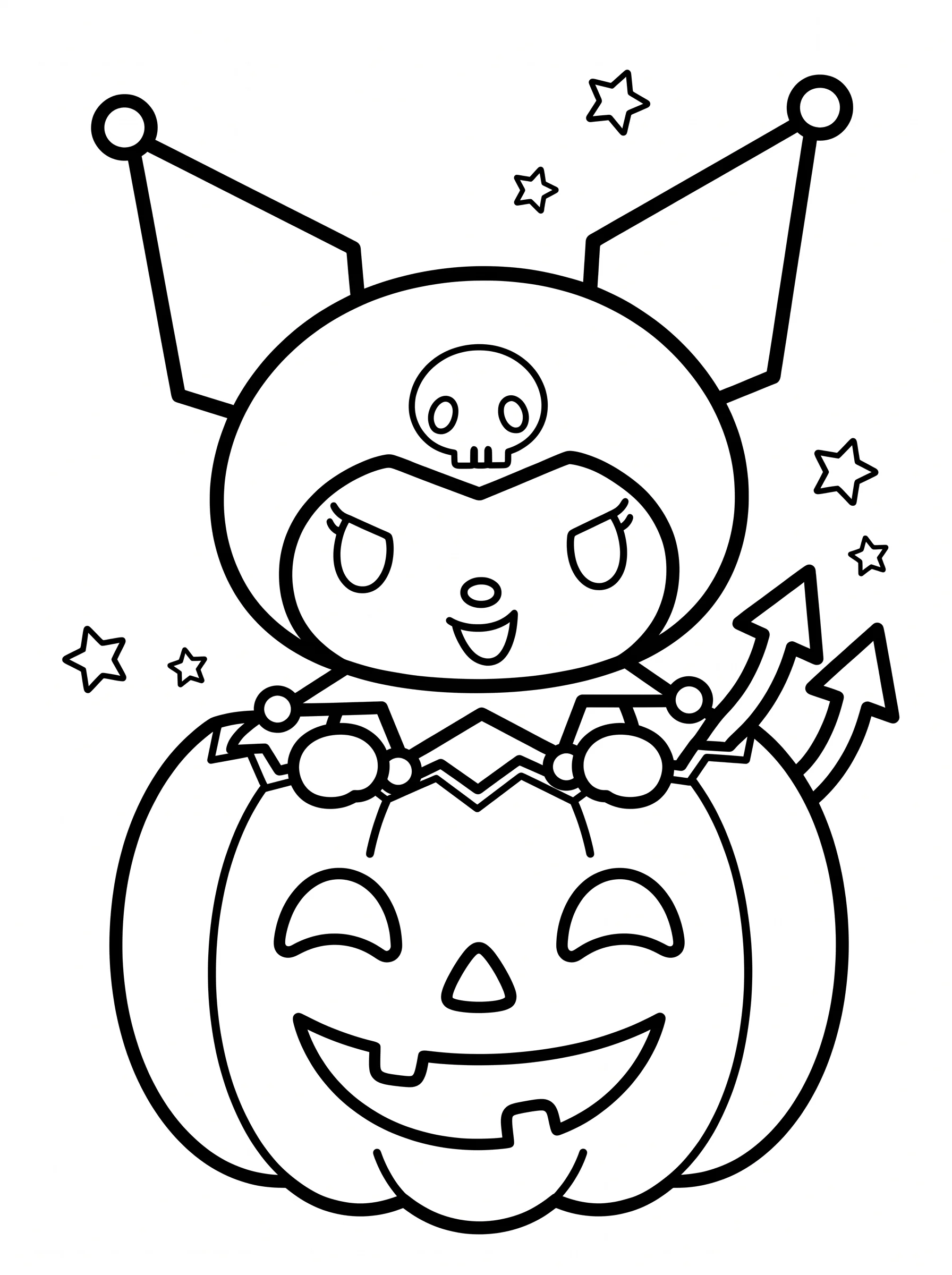 Peekaboo from a Smiling Jack-O-Lantern