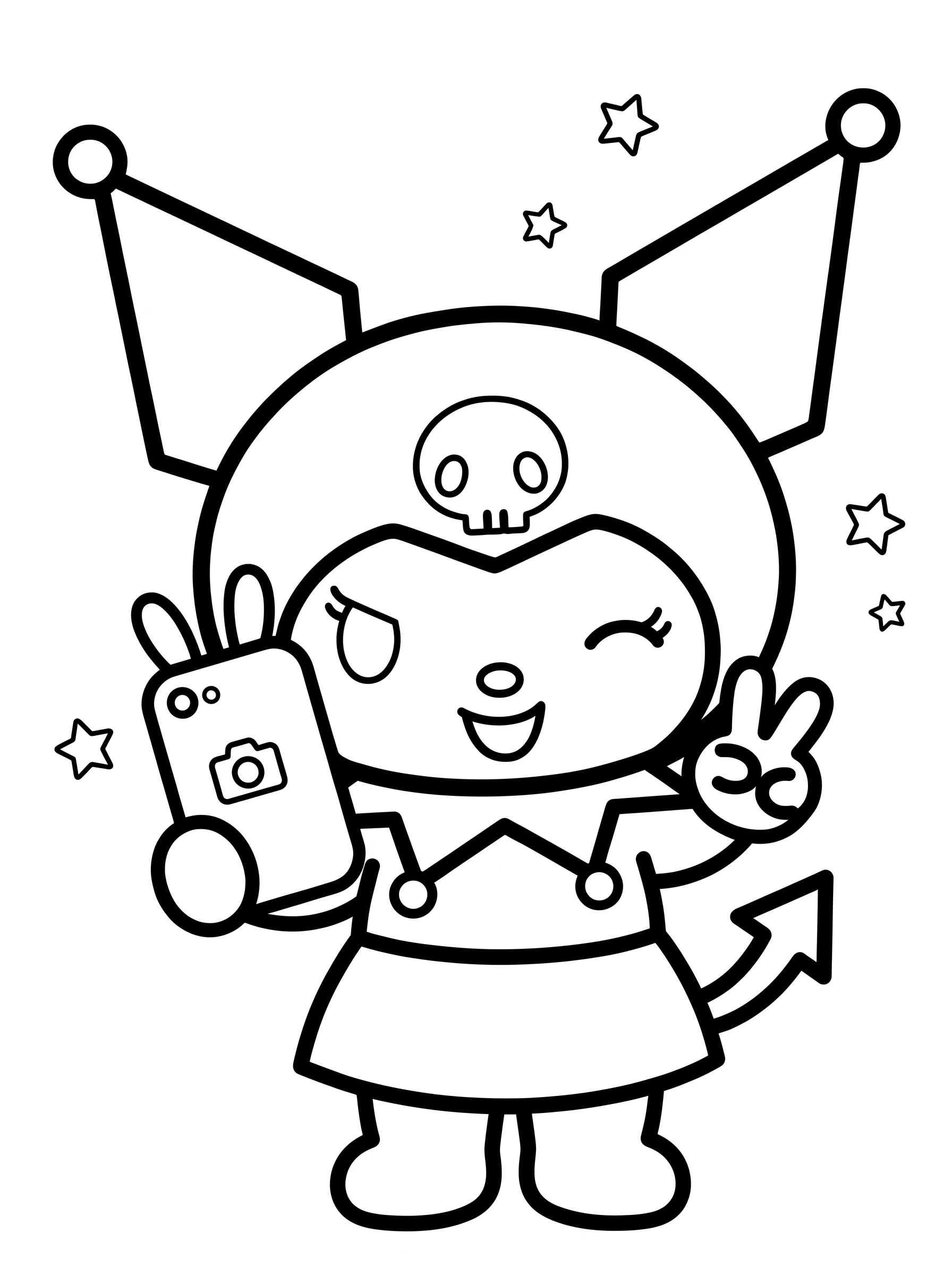 Winking Selfie with a Cute Smartphone