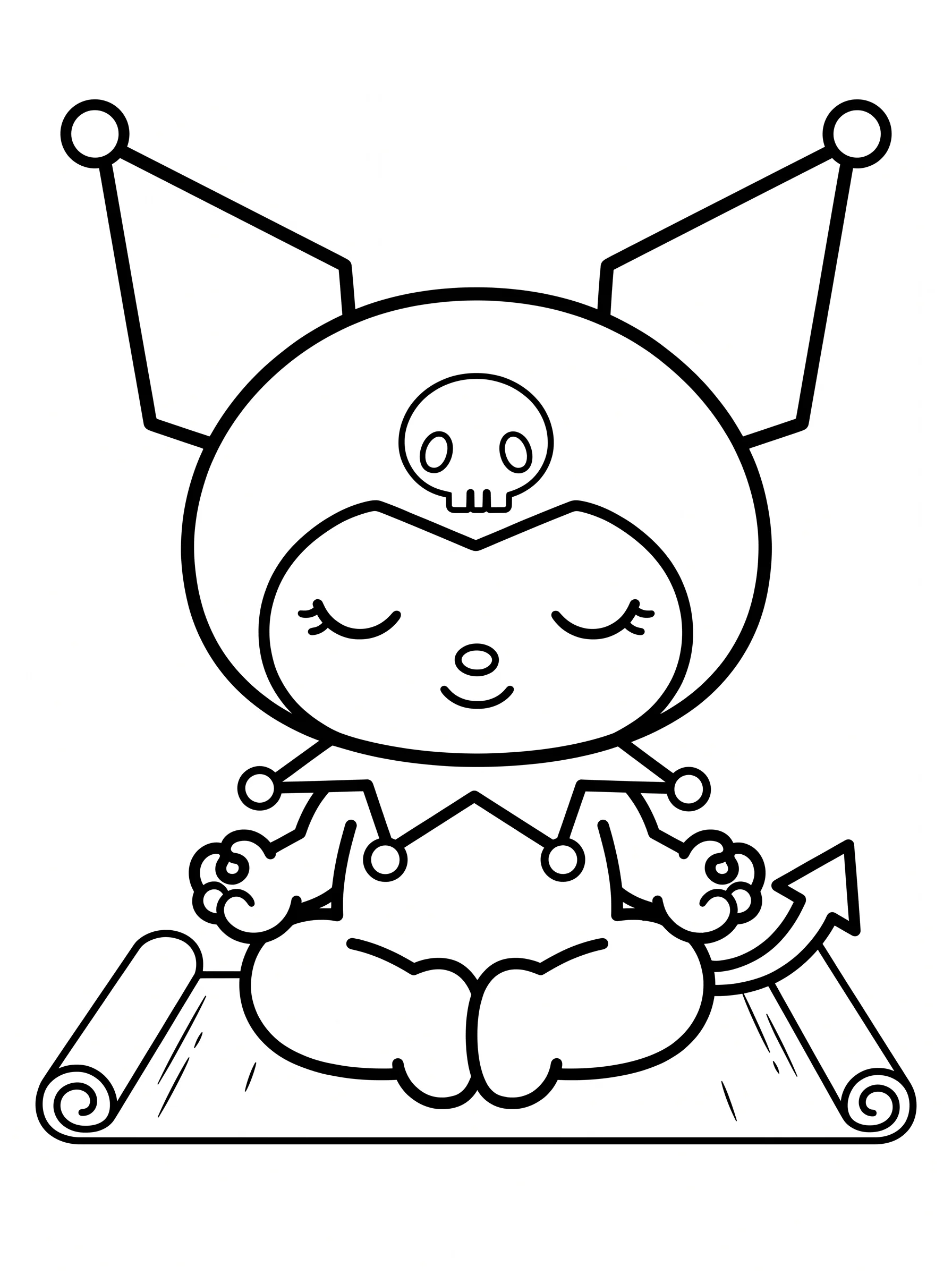 Yoga Practice on a Simple Mat