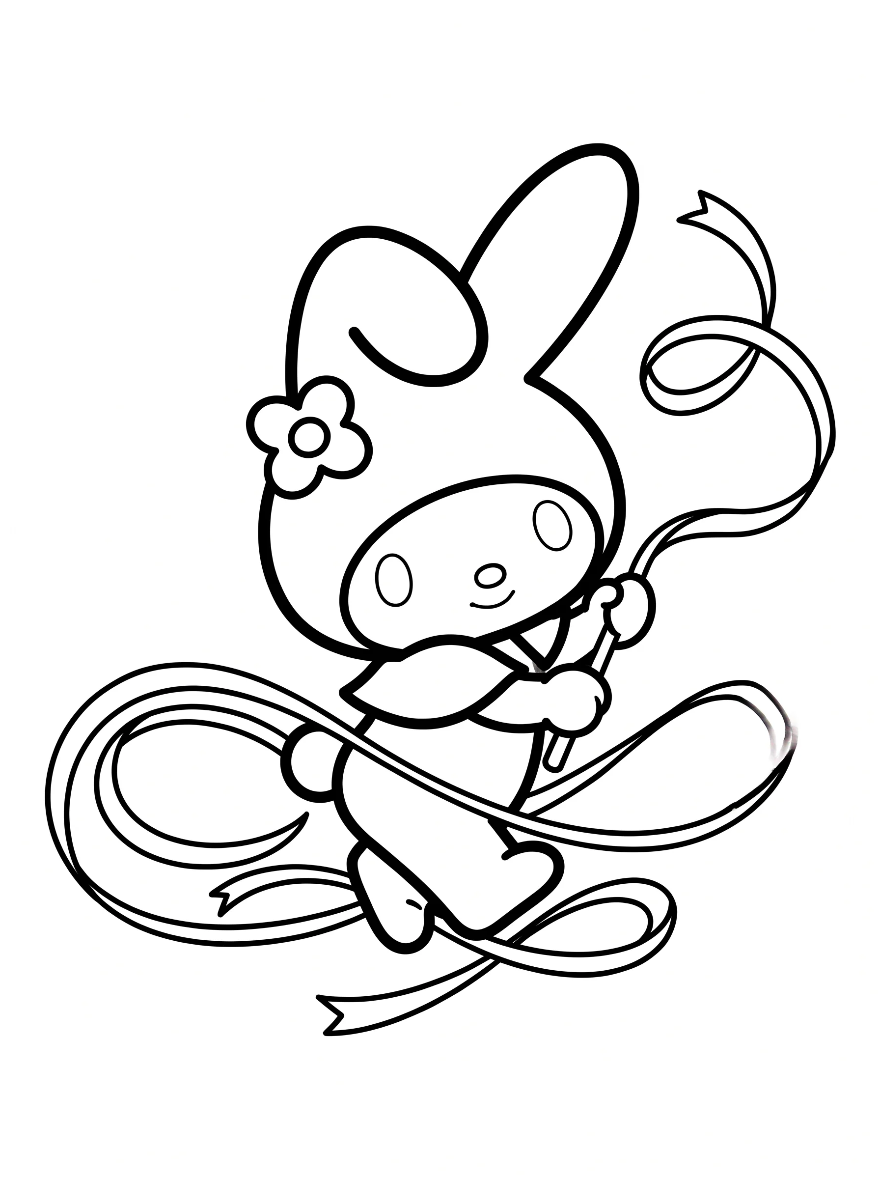 Dancing Gracefully with a Long Ribbon