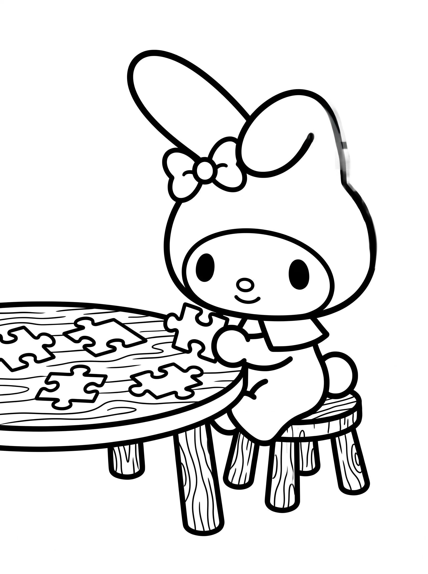 My Melody Coloring Pages: Fun Puzzle Time