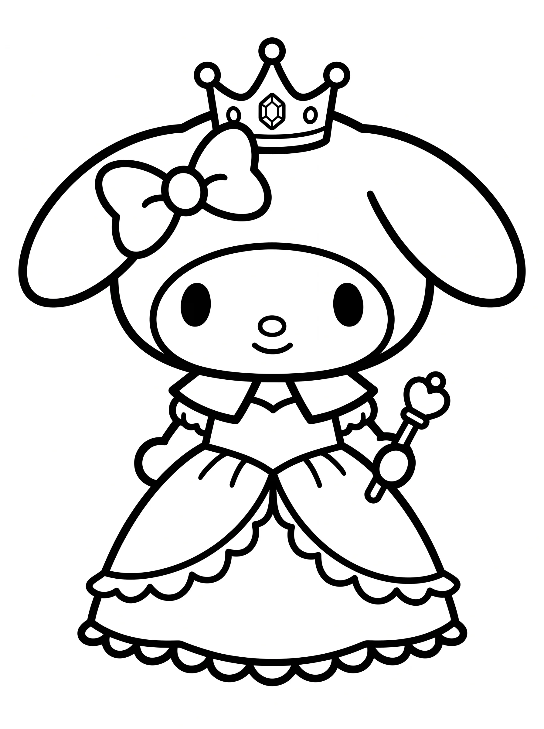 Little Princess Wearing a Small Crown