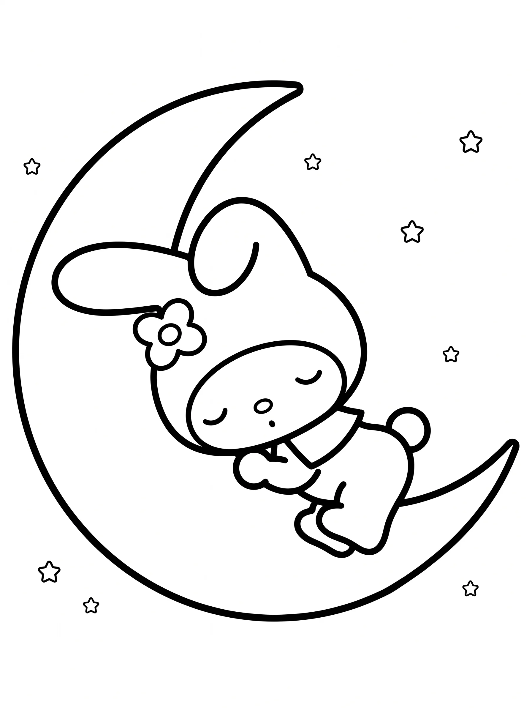 Sleeping Quietly on a Crescent Moon