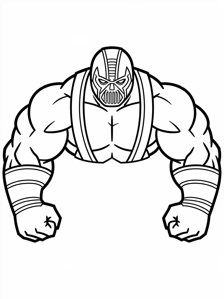 Bane Showing His Strong Muscles
