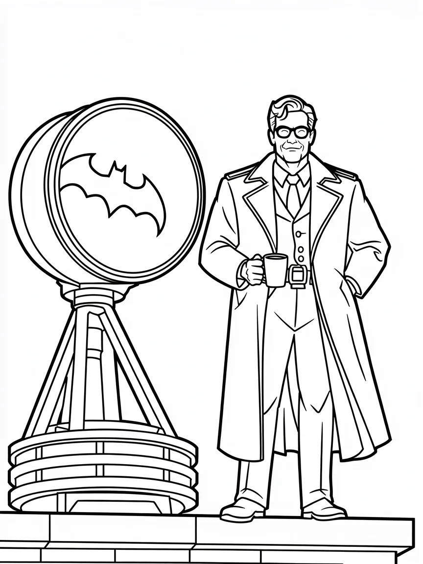 Commissioner Gordon and the Big Searchlight