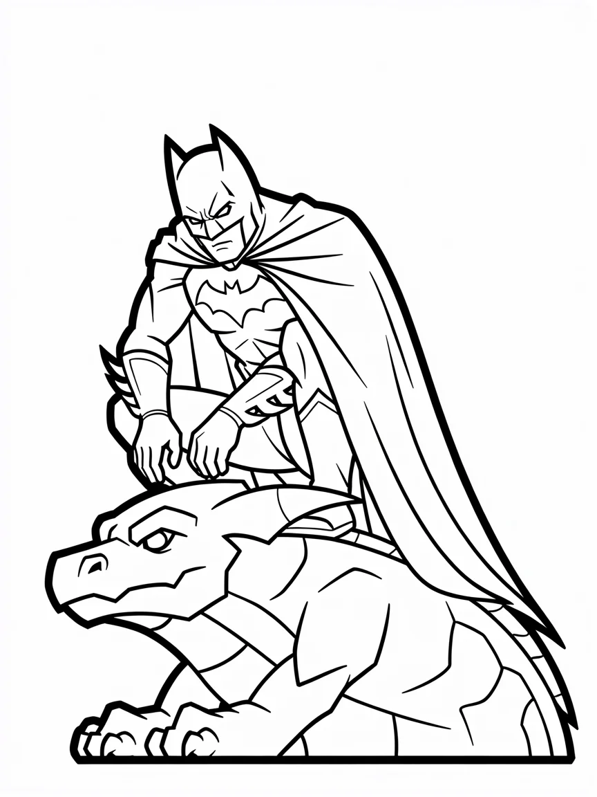 Crouching on the Stone Gargoyle