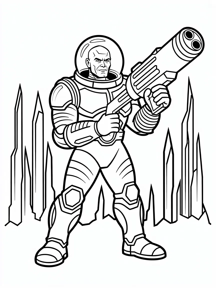 Mr. Freeze and His Ice Gun