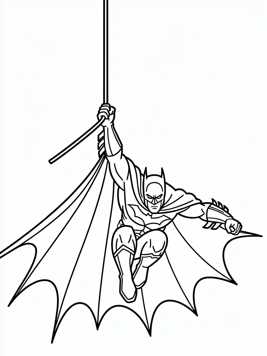 Swinging High on a Grapple Rope
