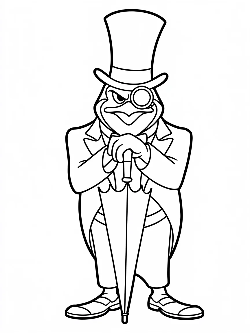 The Penguin and His Umbrella Cane