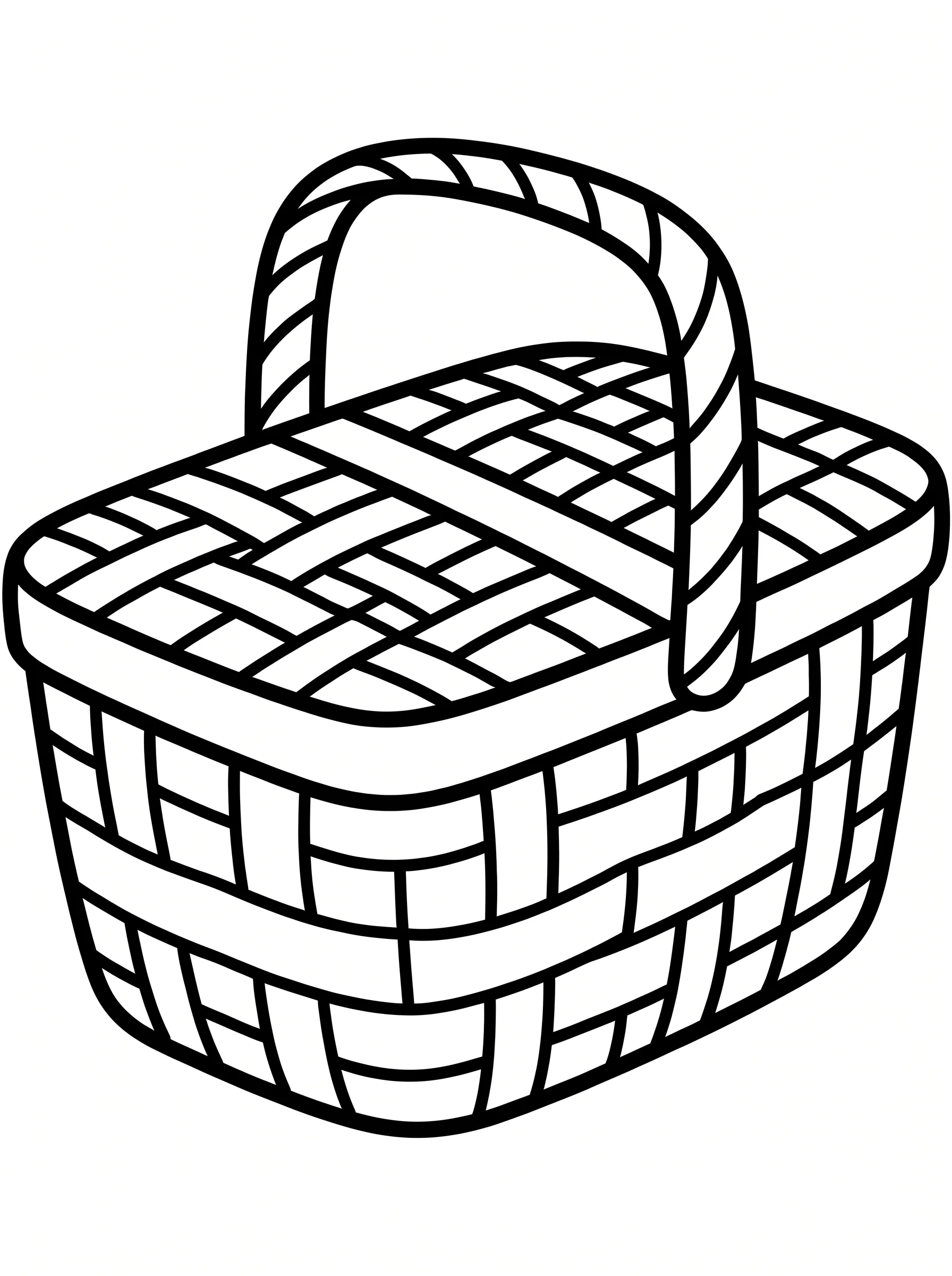Simple Woven Picnic Basket