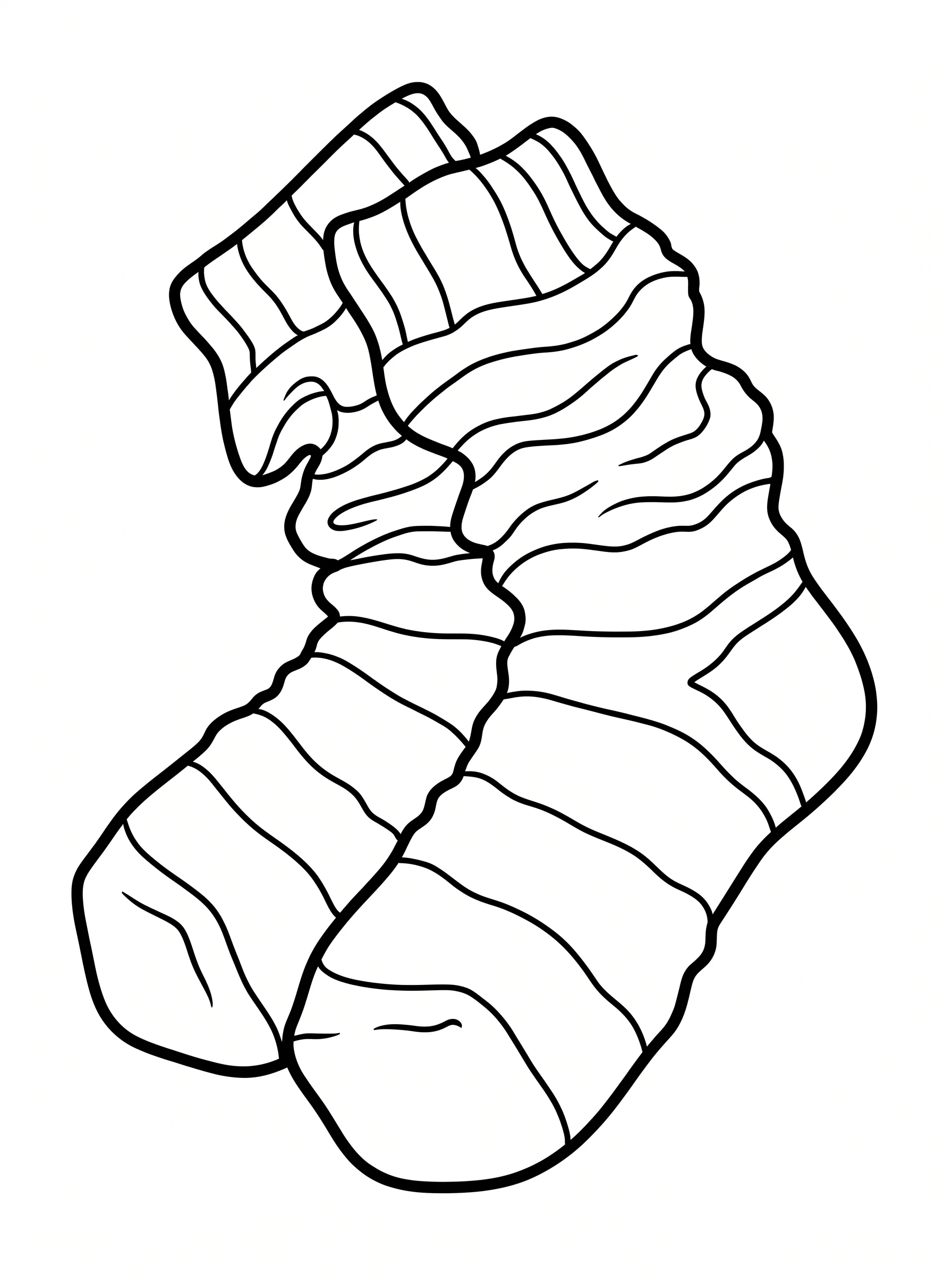 Striped Wool Socks with Big Cuffs