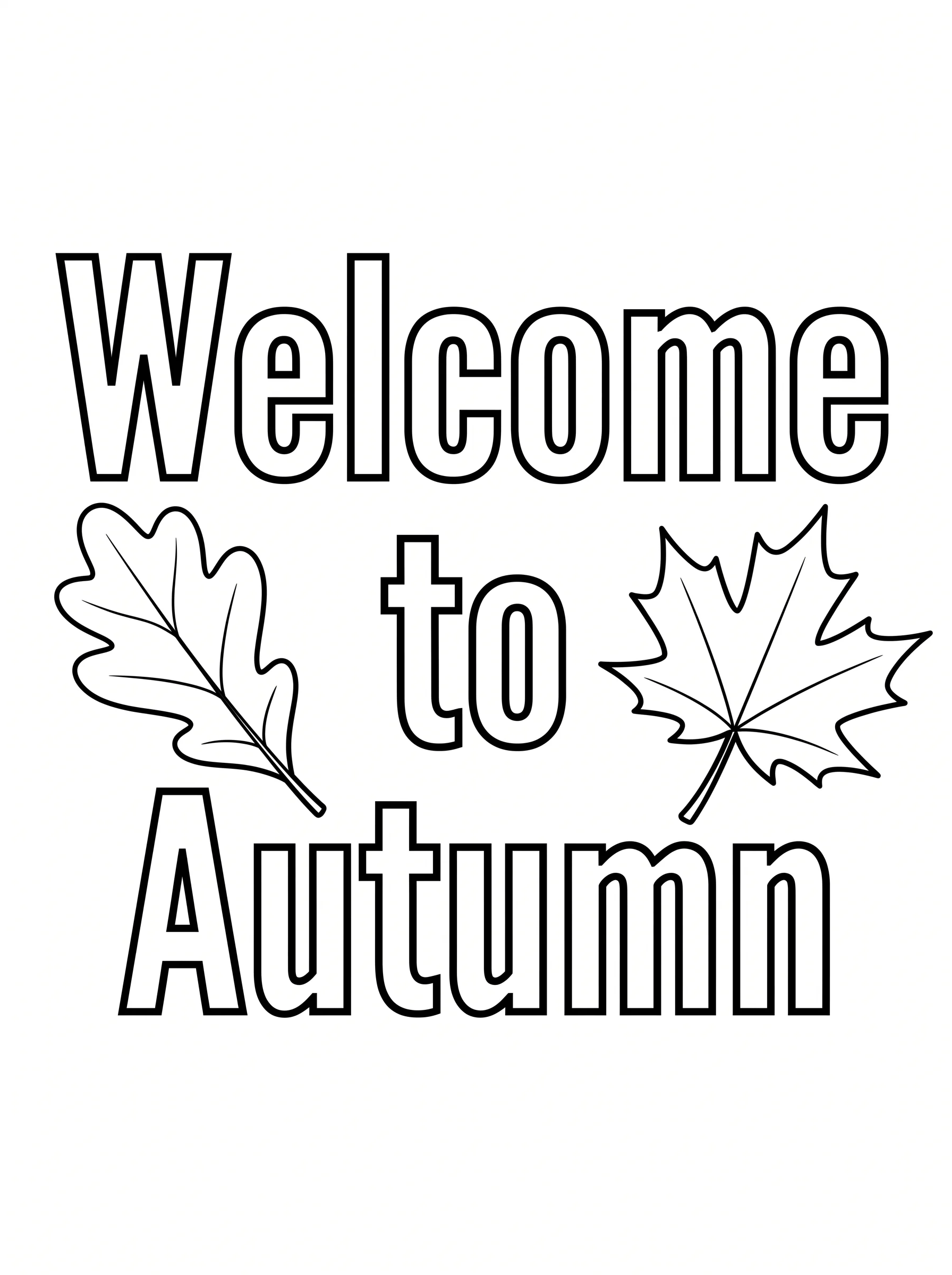 Welcome to Autumn Block Letters