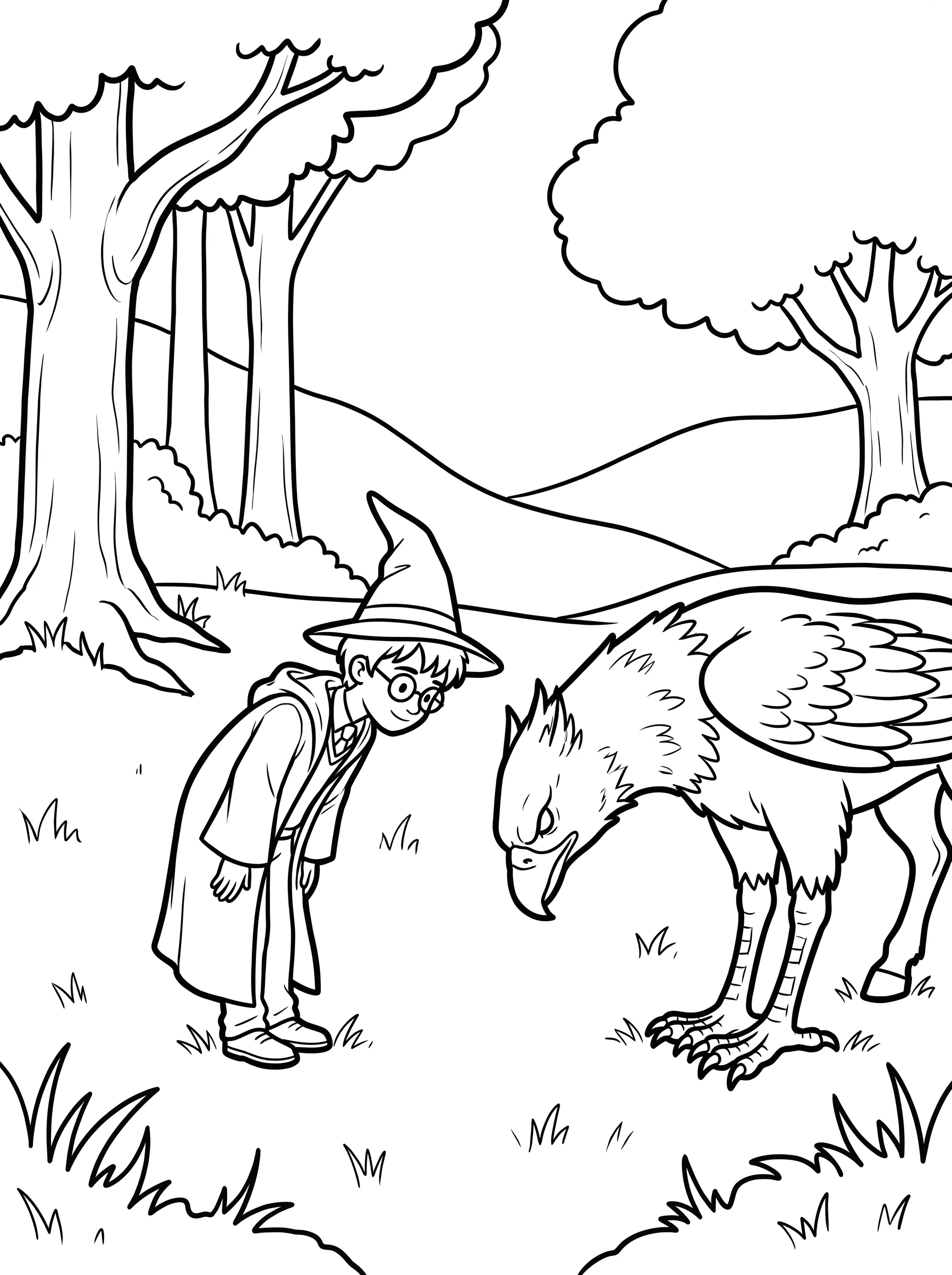Bowing to the Hippogriff