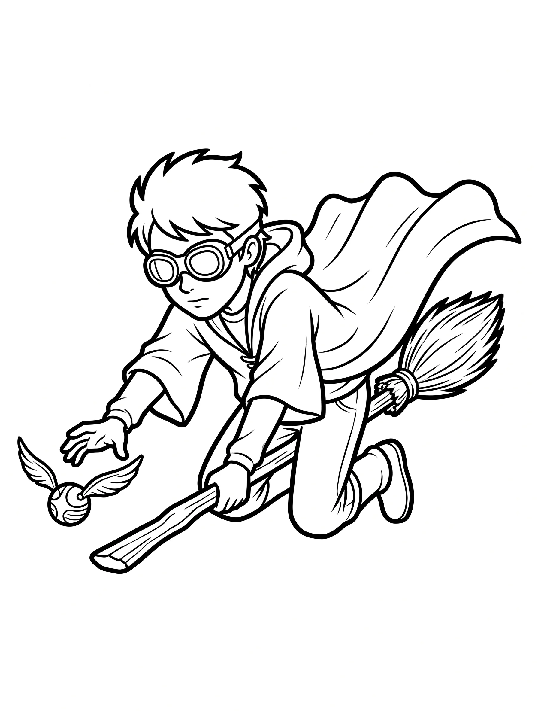 Flying Harry and the Golden Snitch