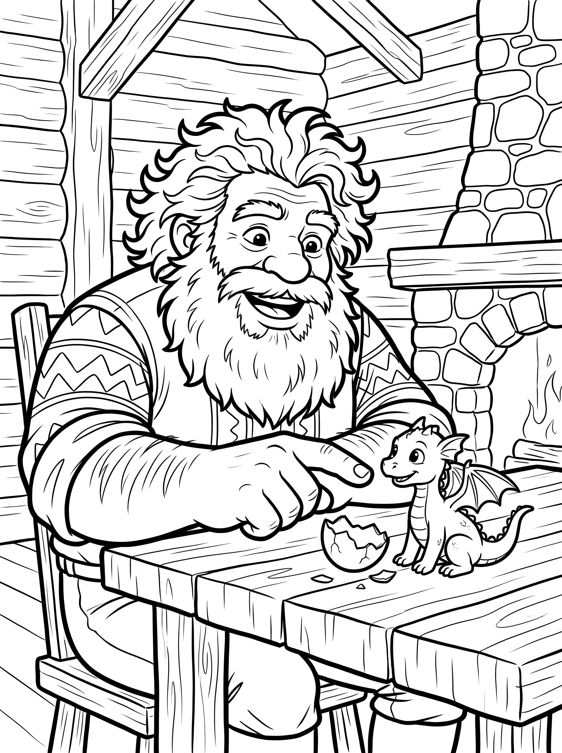 Hagrid and the Baby Dragon