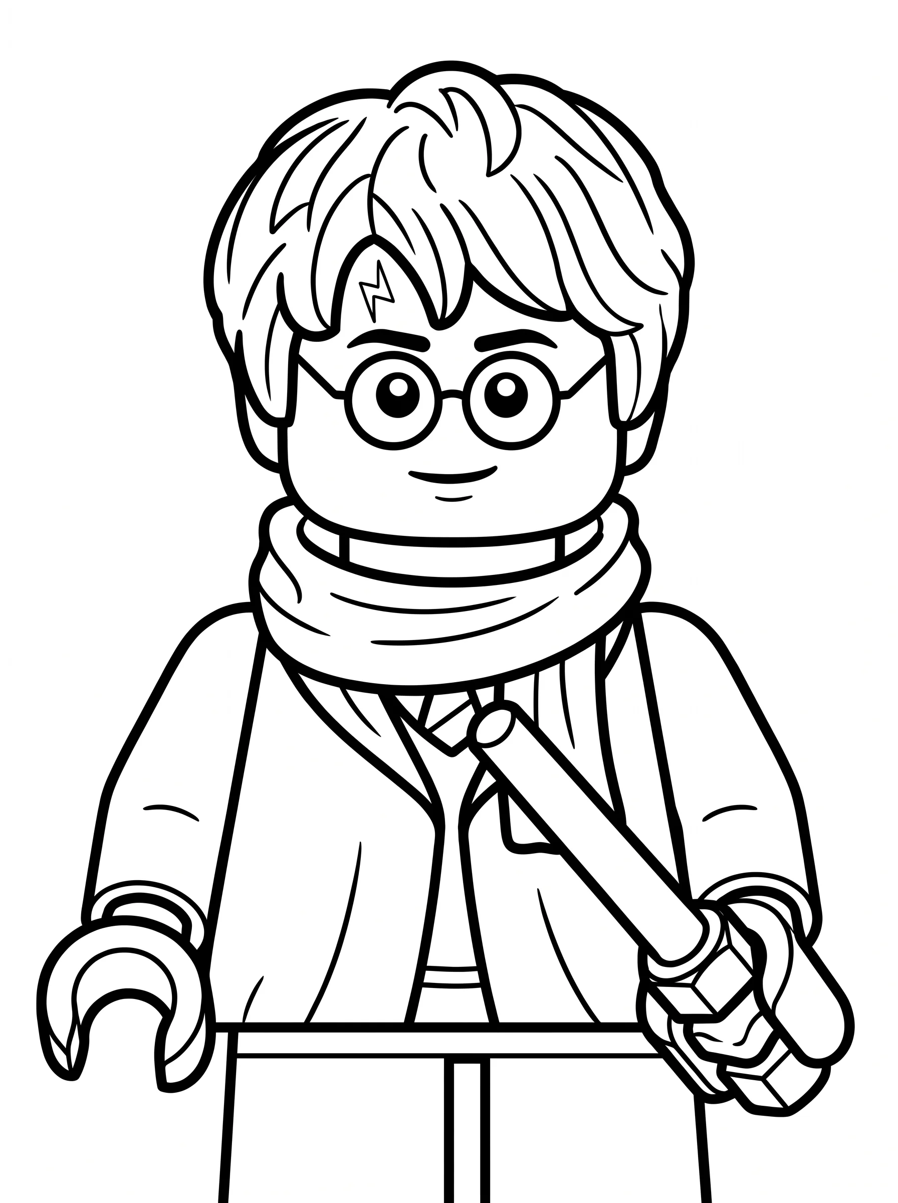 Lego Toy Wizard with Wand