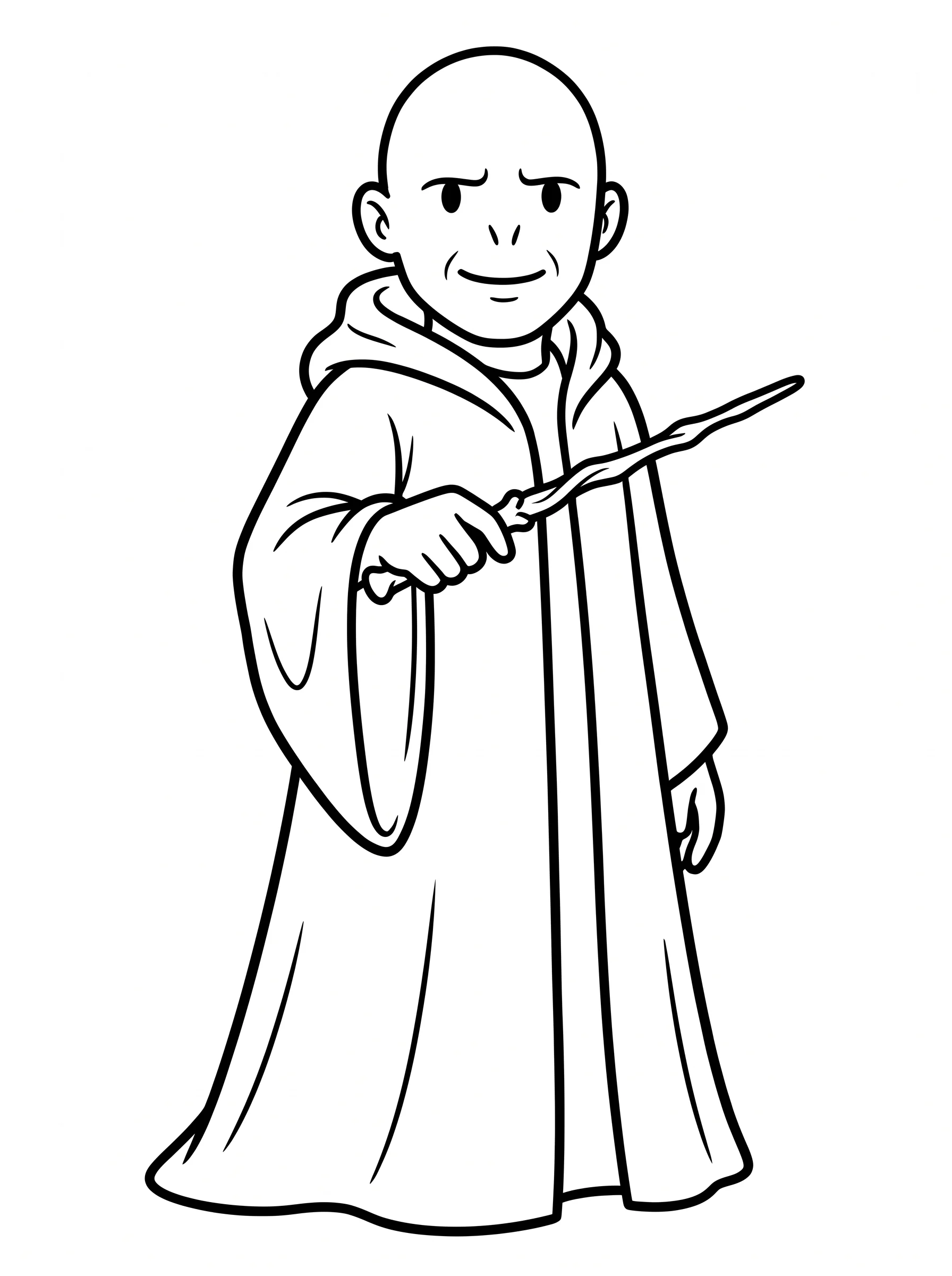 Lord Voldemort in a Long Cloak