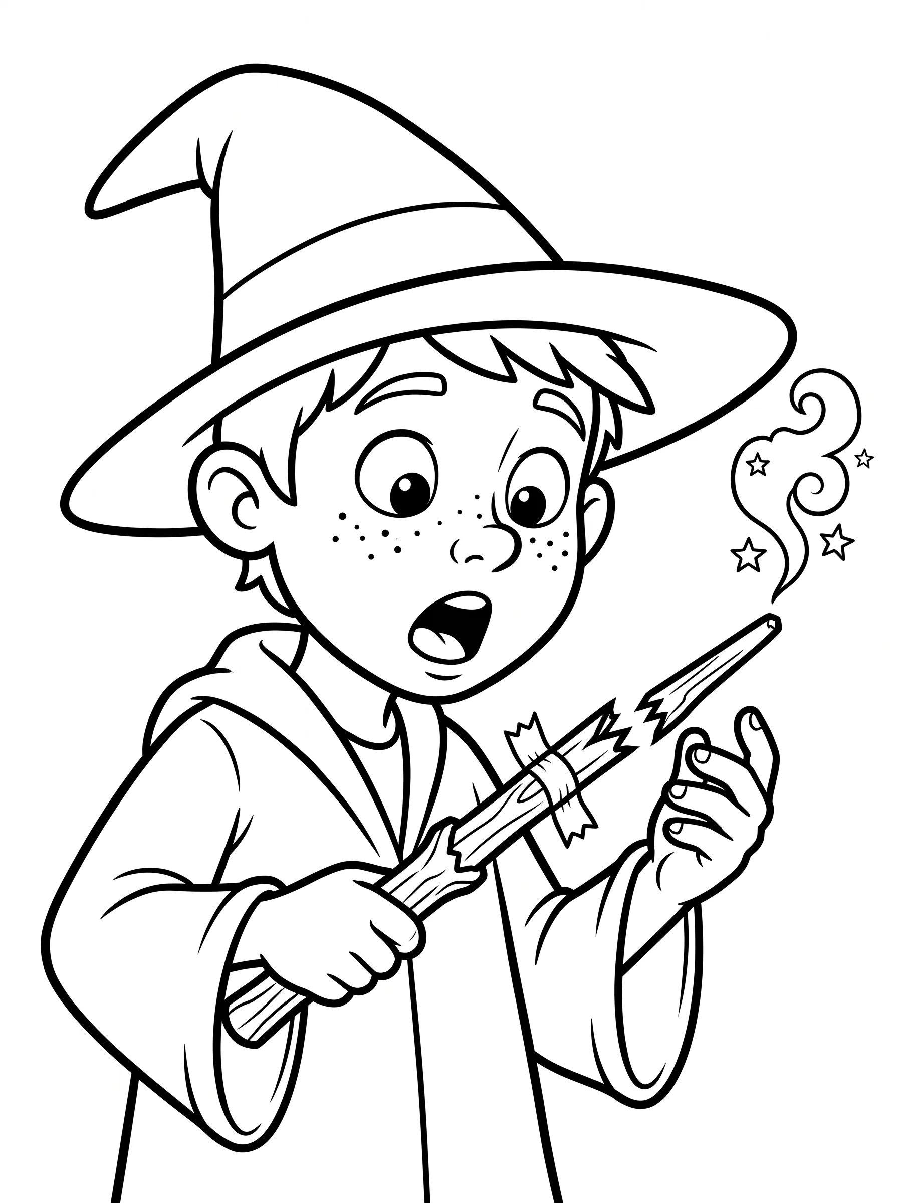 Ron with His Broken Wand
