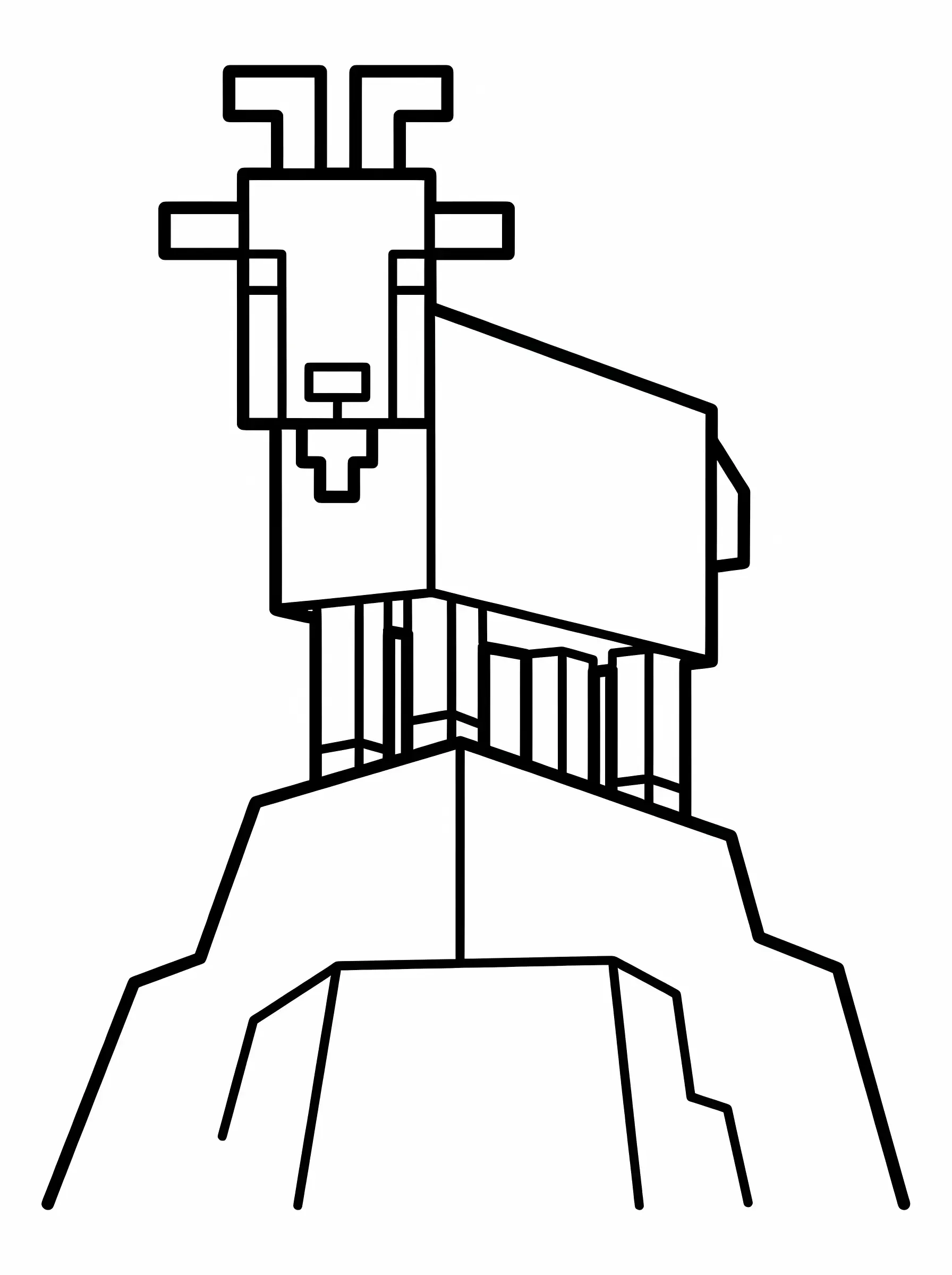 Mountain Goat on a Peak