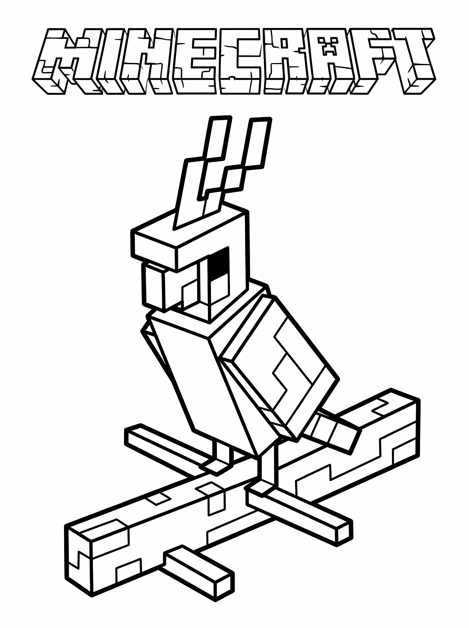 Perched Blocky Parrot