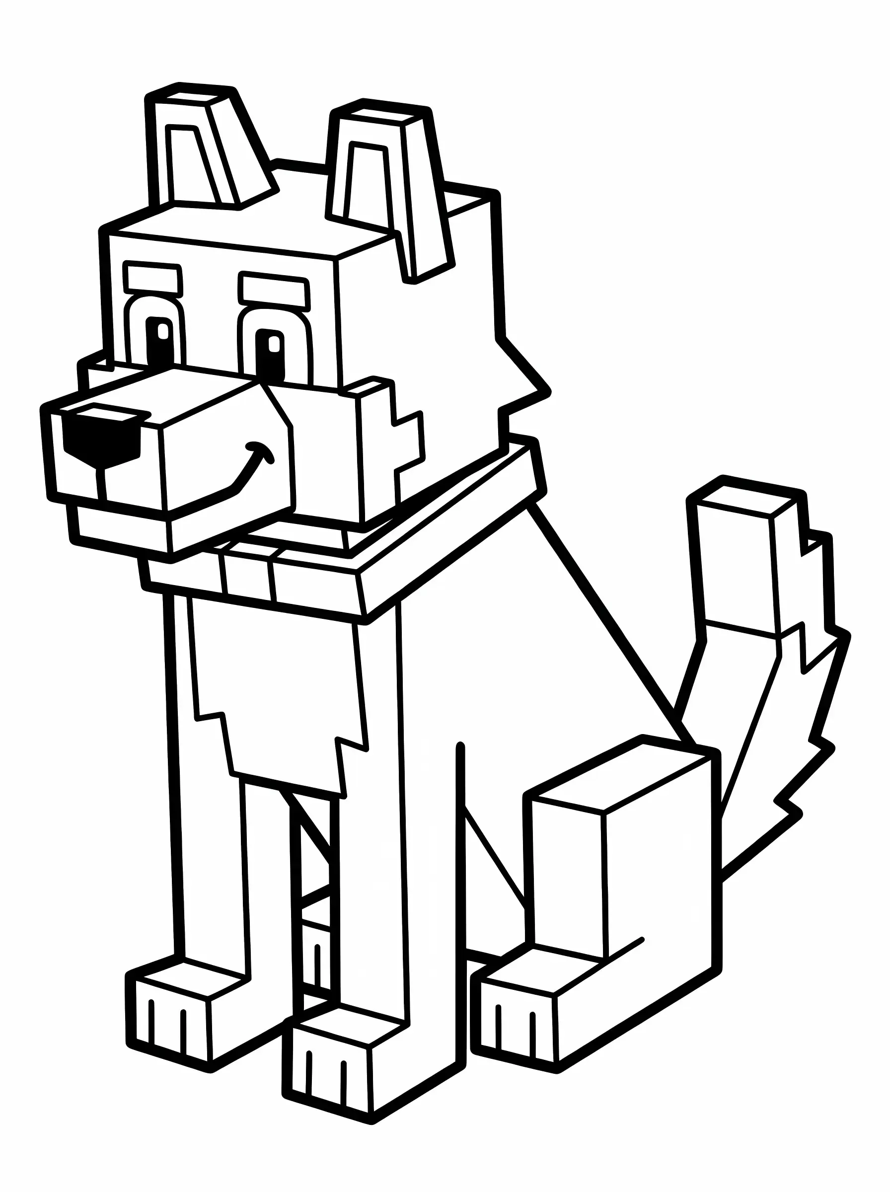 Sitting Pet Wolf