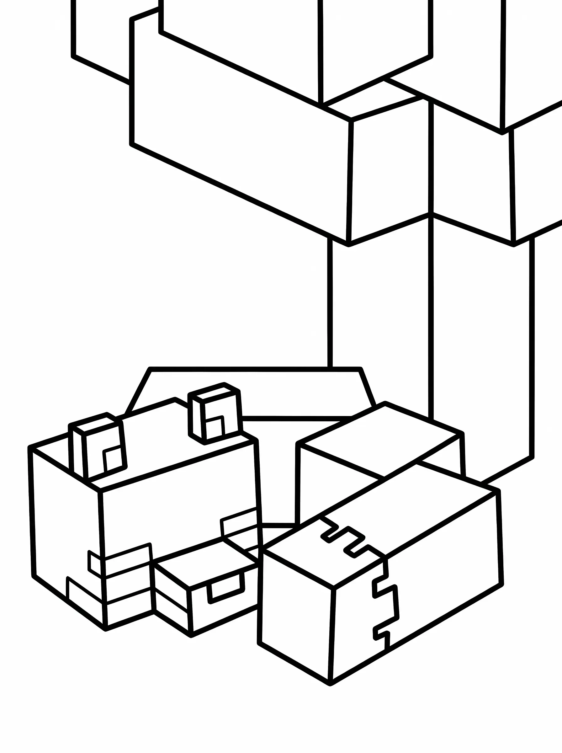 Sleeping Blocky Fox
