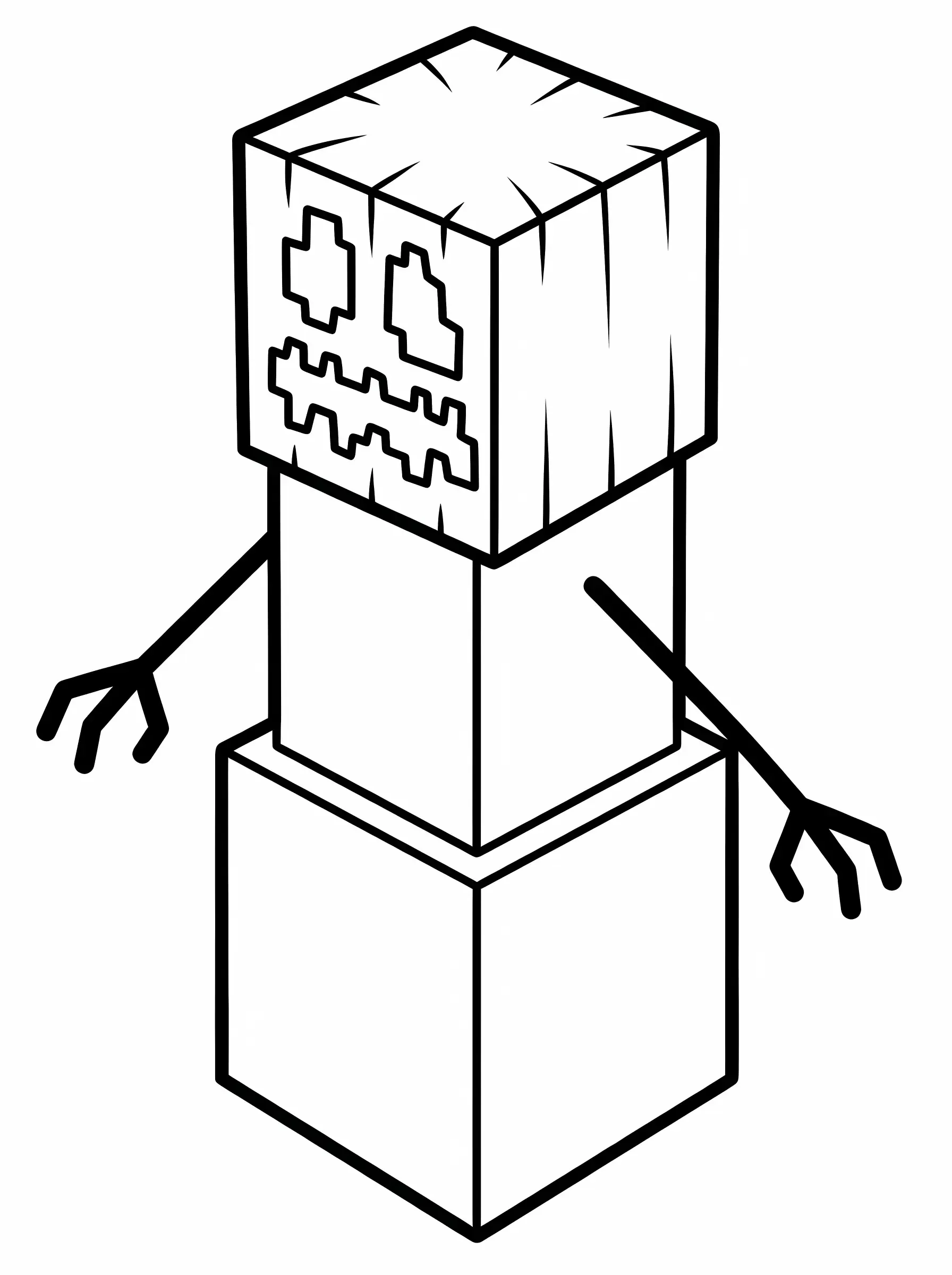 Snow Golem with Pumpkin Head