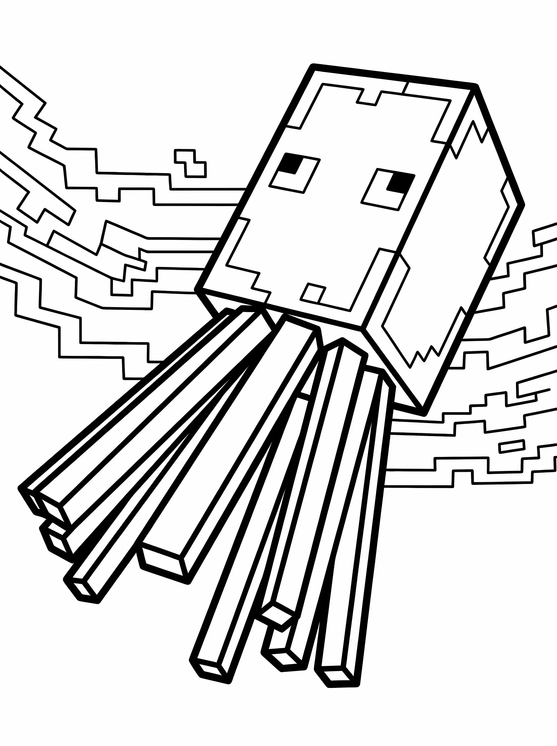 Swimming Square Squid