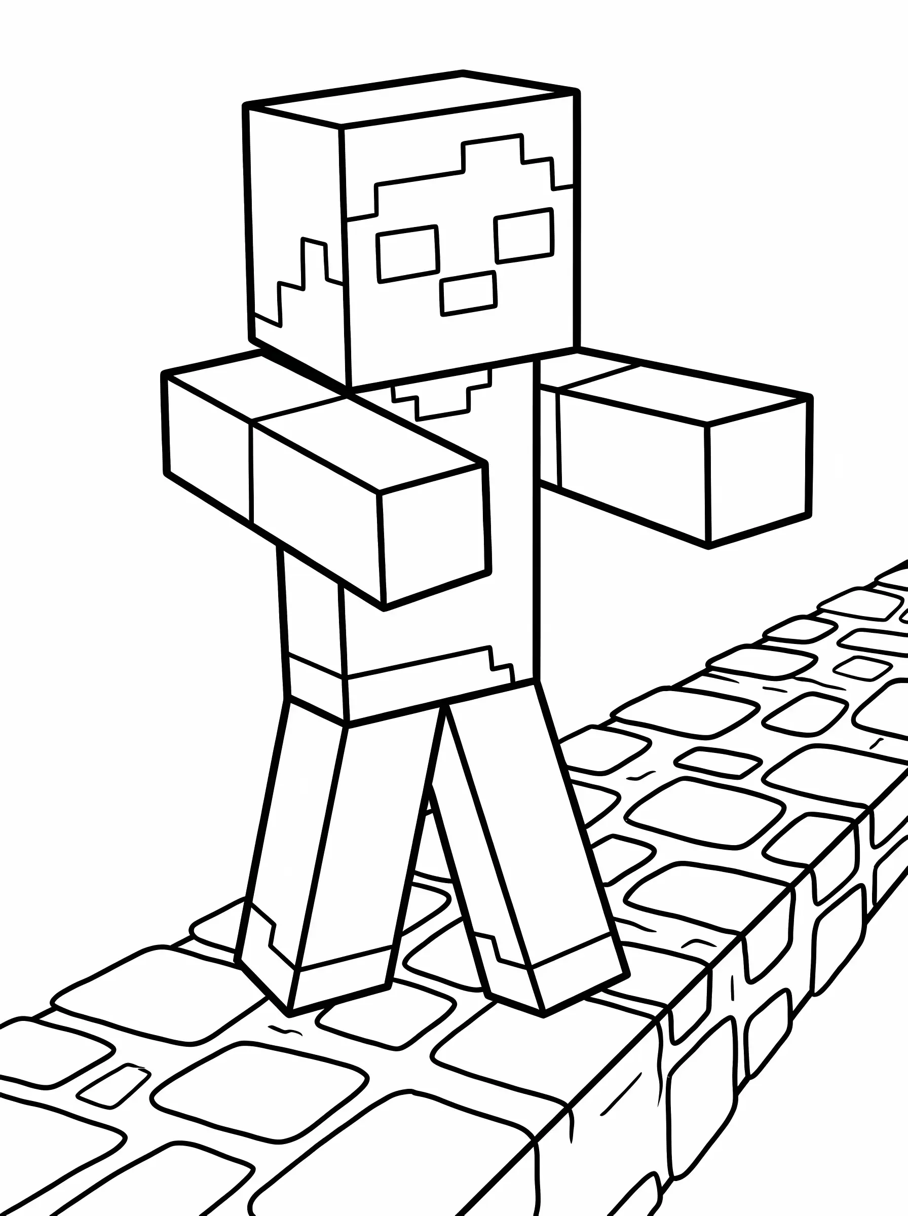 Walking Blocky Zombie