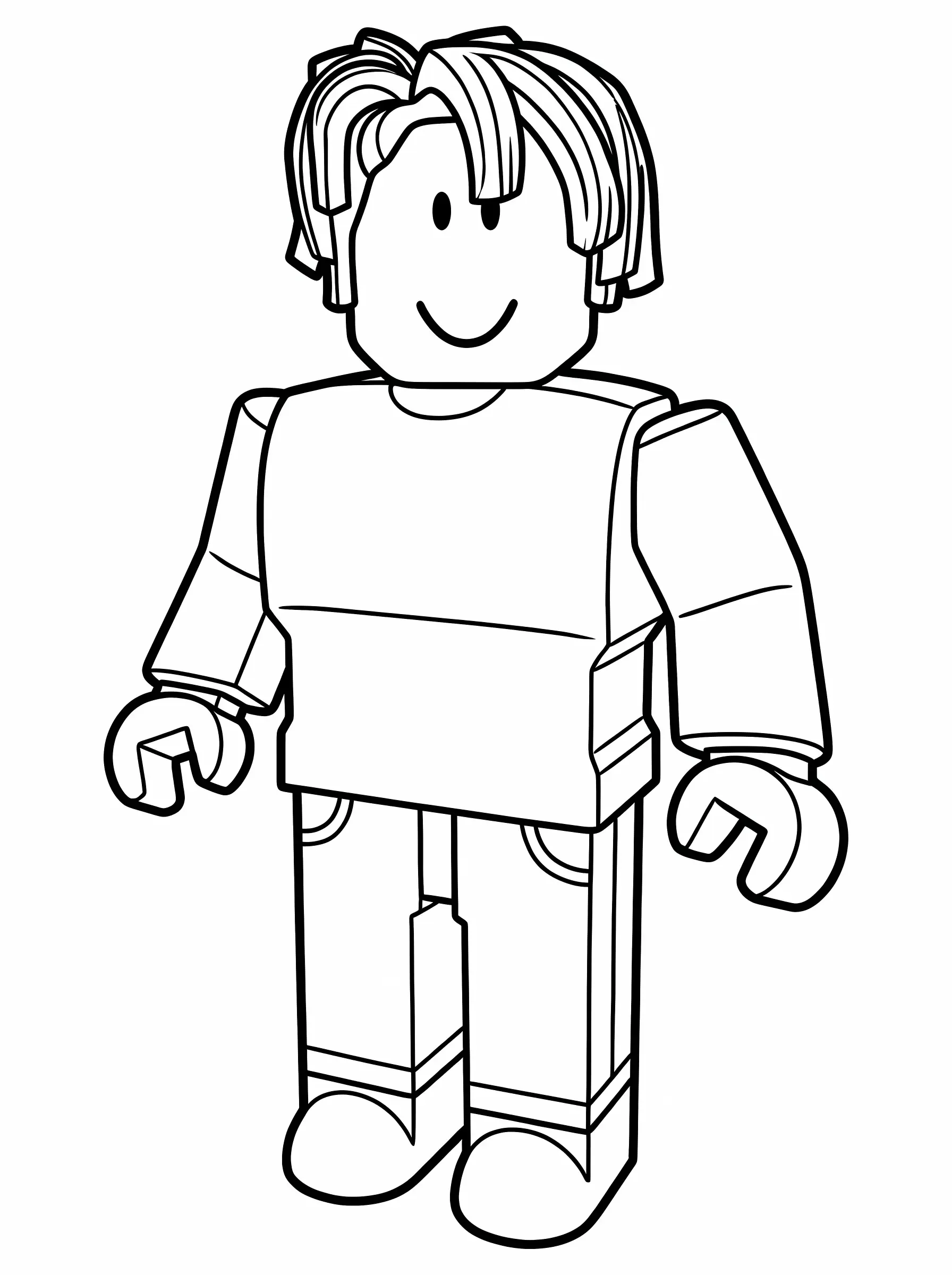 Bacon Hair Boy in Simple Jeans