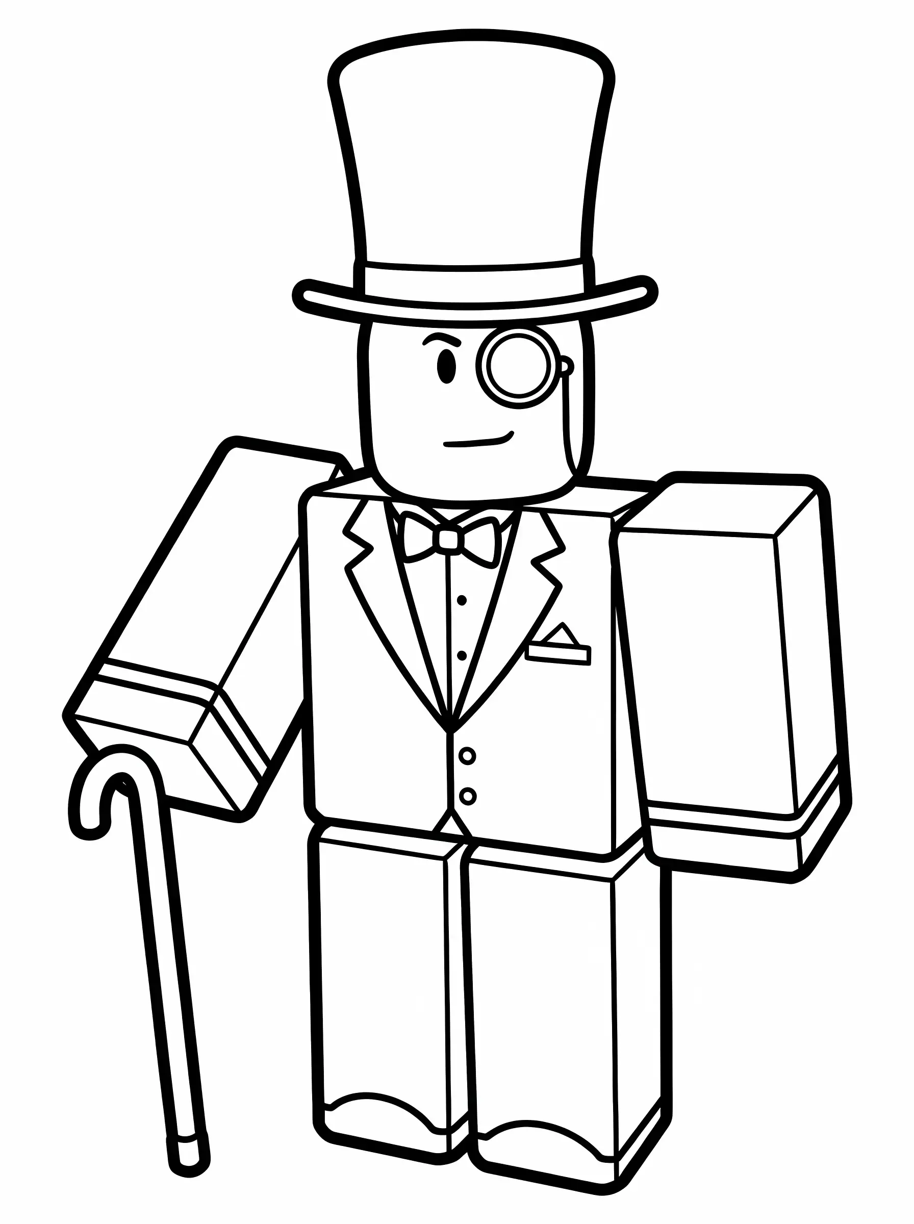 Fancy Top Hat and Round Monocle