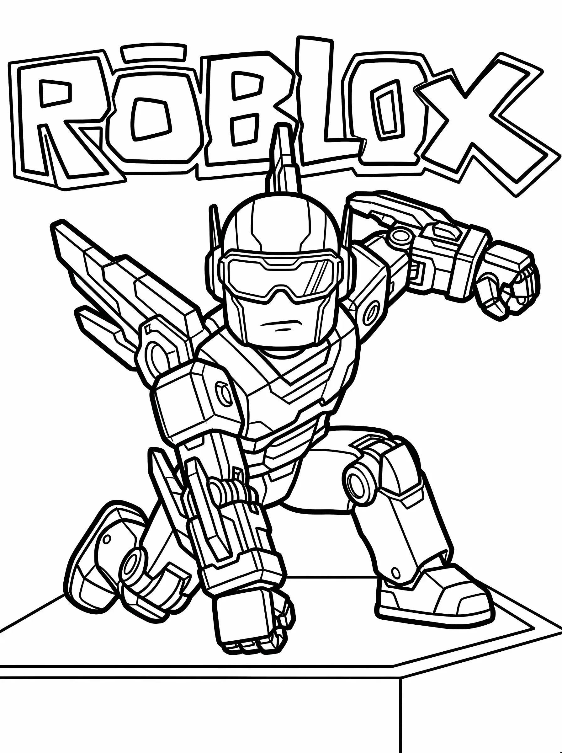 Future Robot Hero Landing Pose