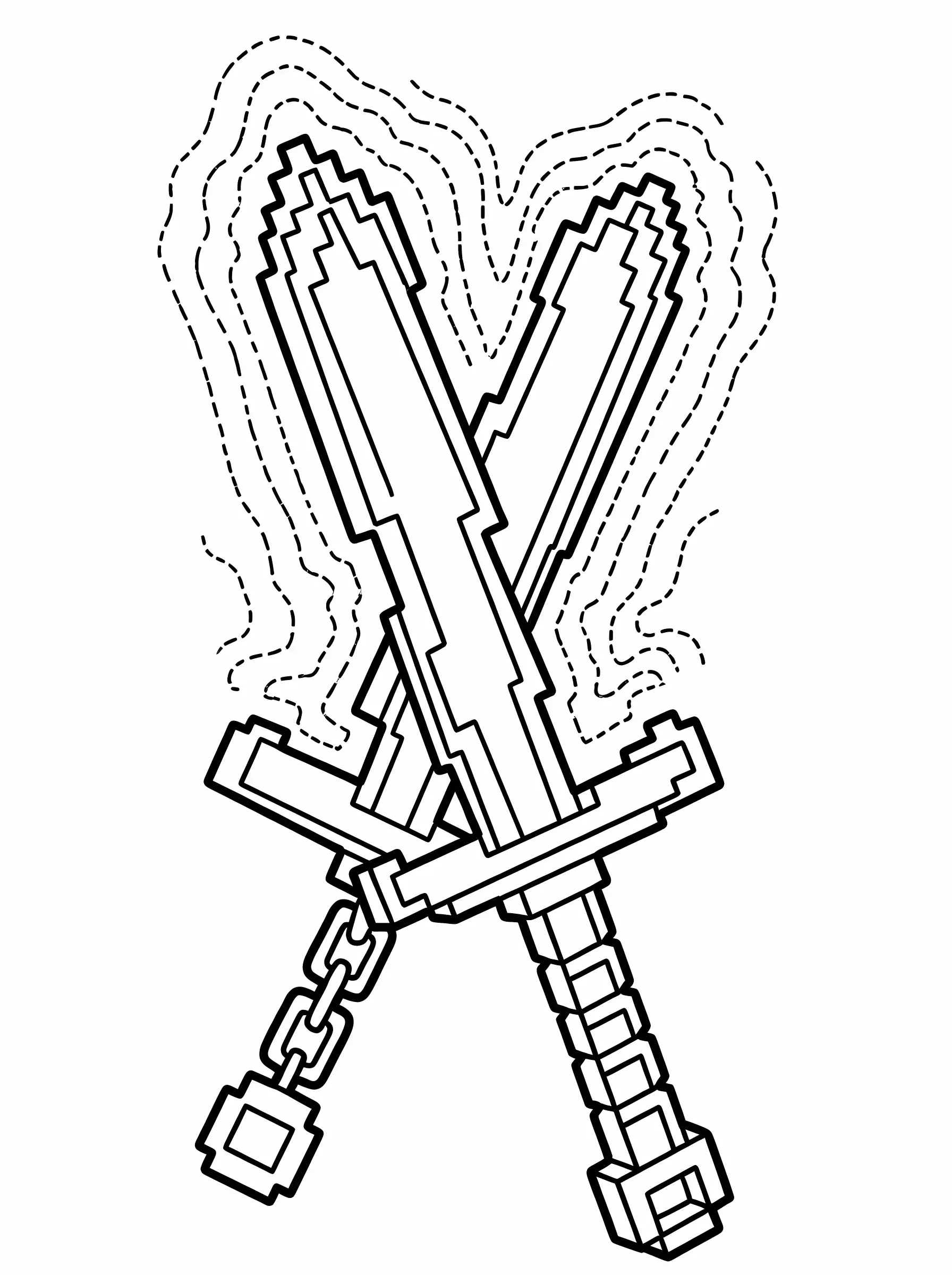Magic Sword Pointing to the Sky