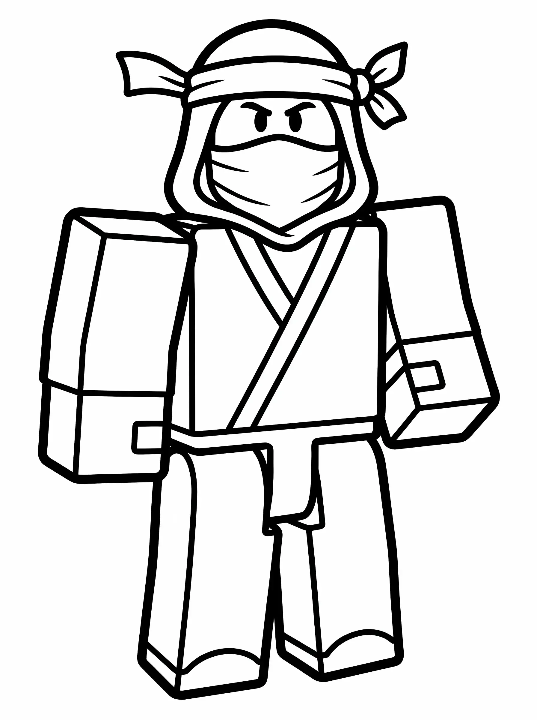 Masked Ninja Ready for Action