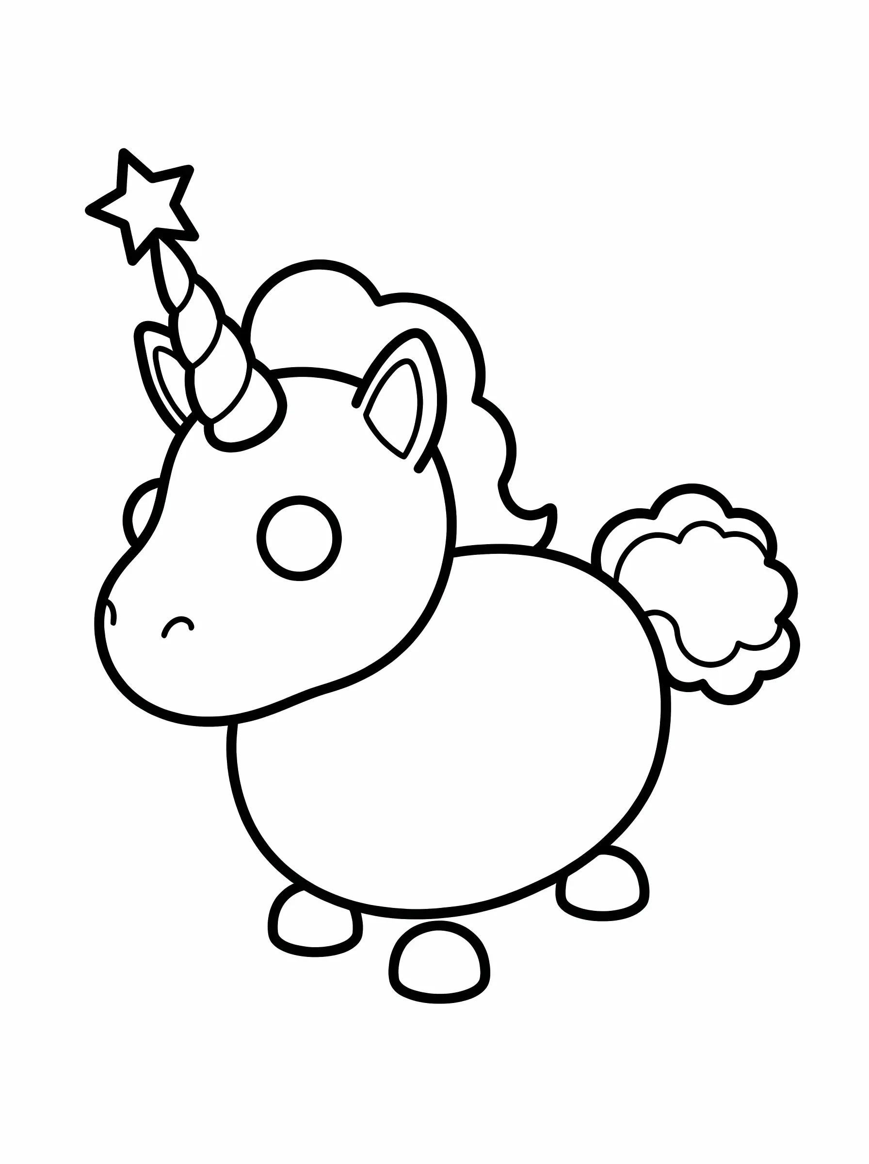Sweet Toy Unicorn with Little Horn