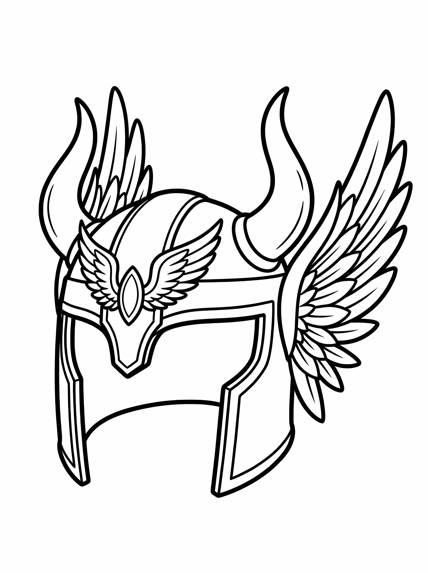 Valkyrie Helmet with Feathers