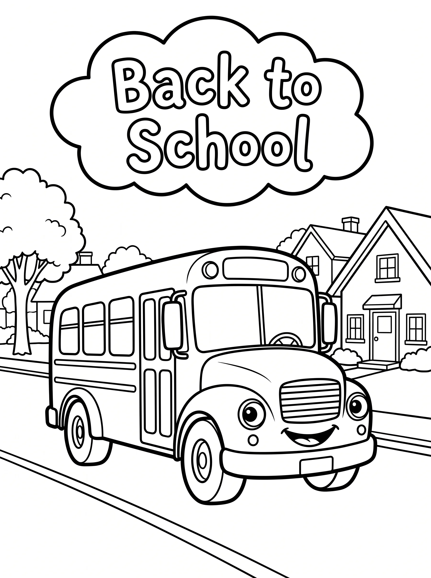 Happy School Bus Trip