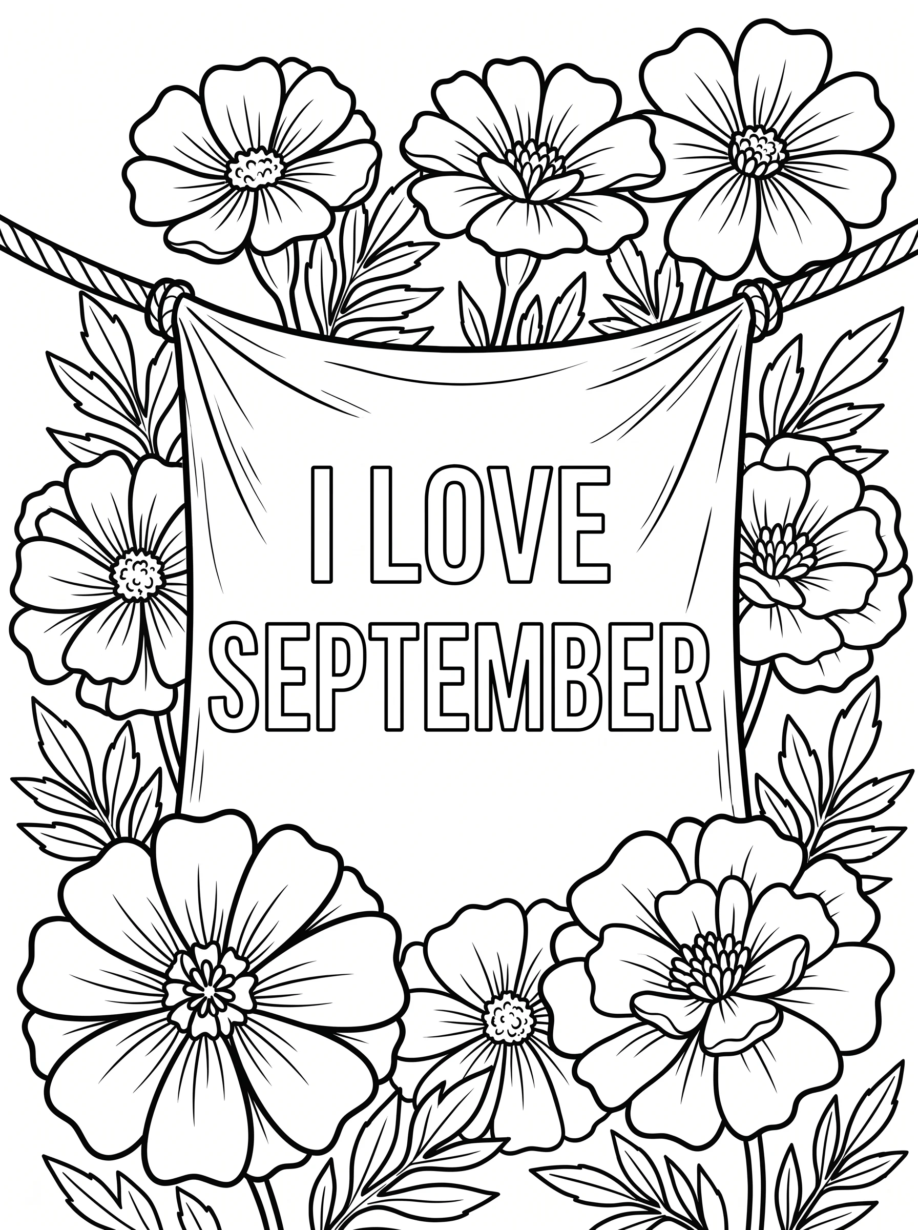 Marigold Flower Banner